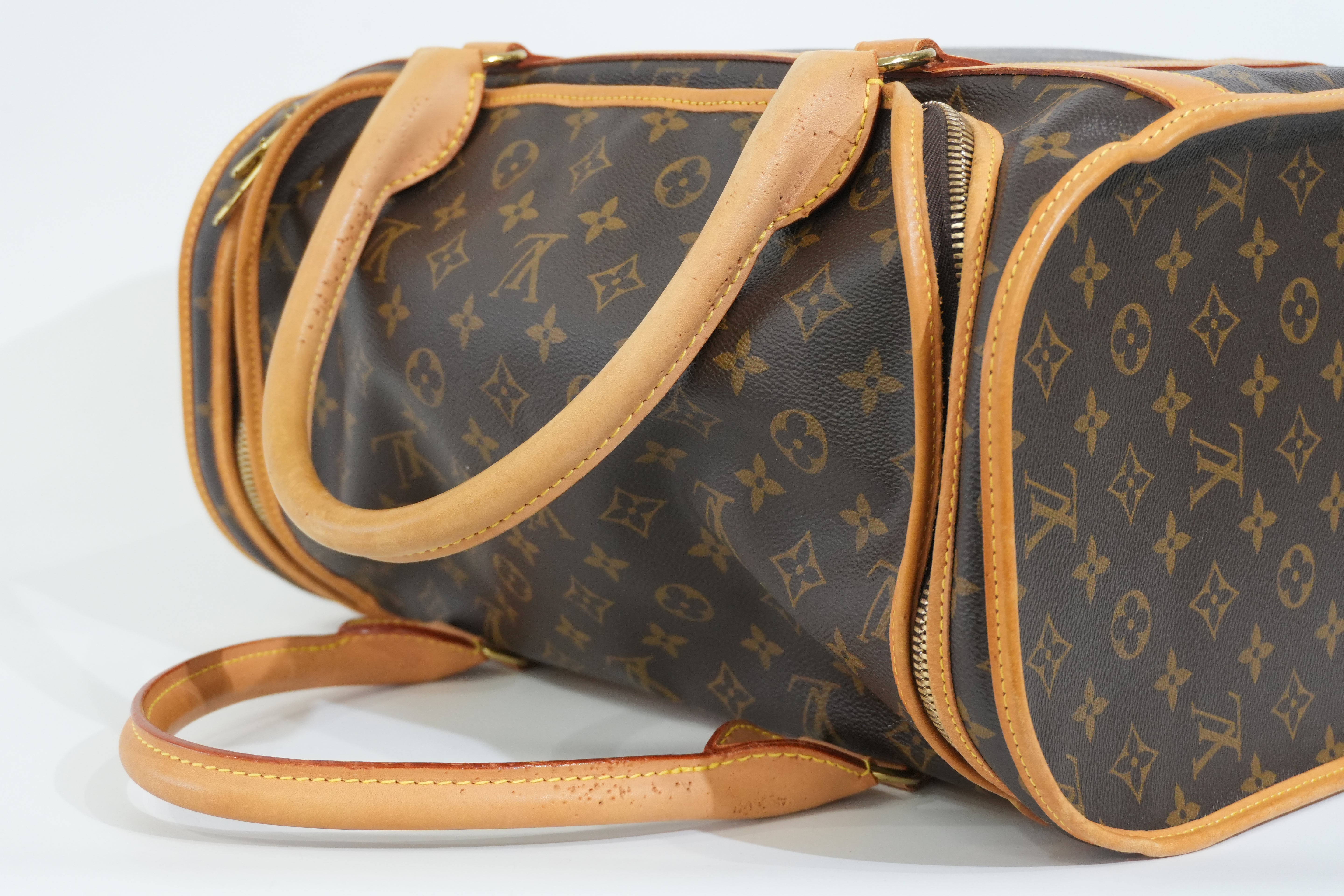 Pre-owned Louis Vuitton Monogram Sac Chien 40 Pet Carrier
