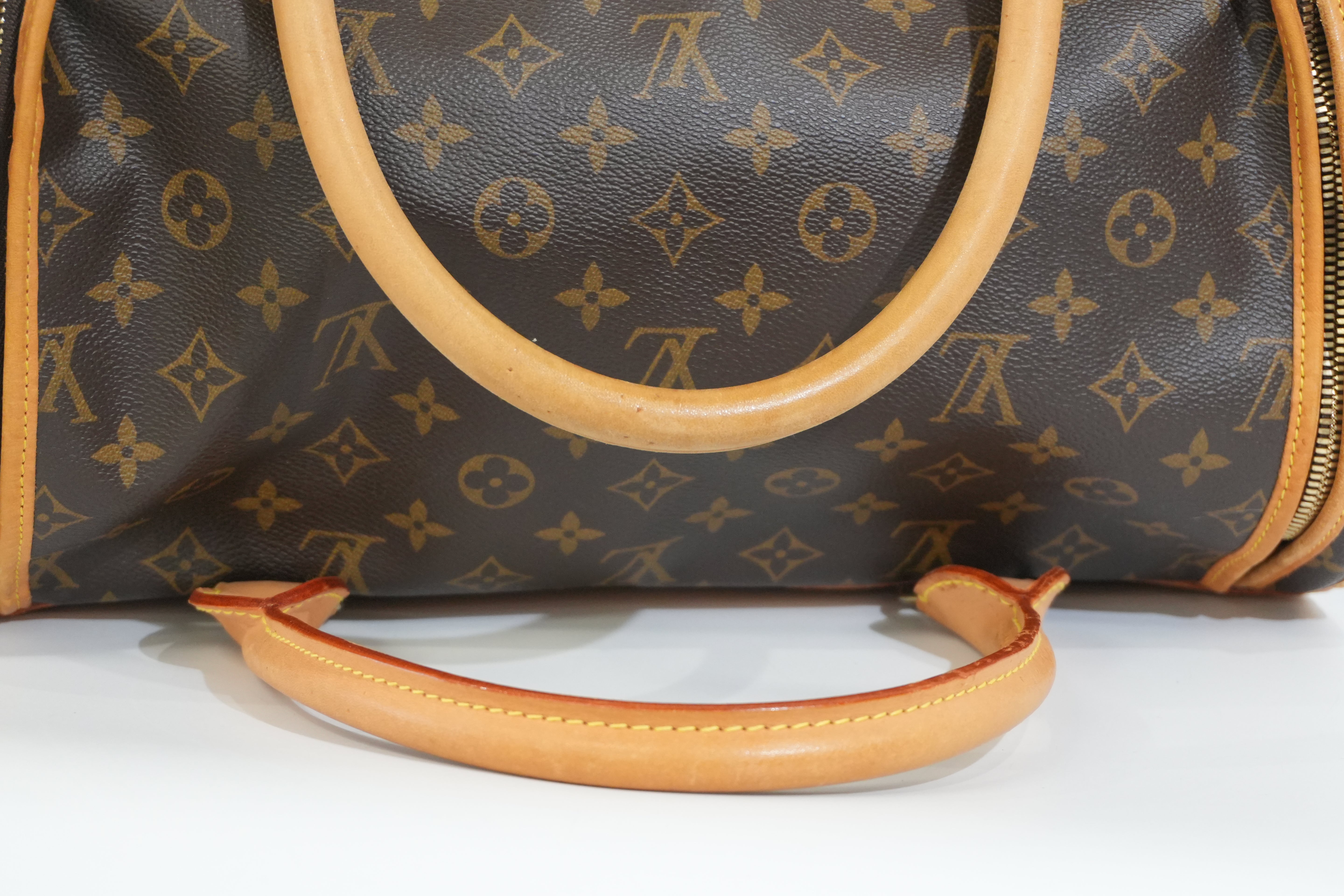Pre-owned Louis Vuitton Monogram Sac Chien 40 Pet Carrier