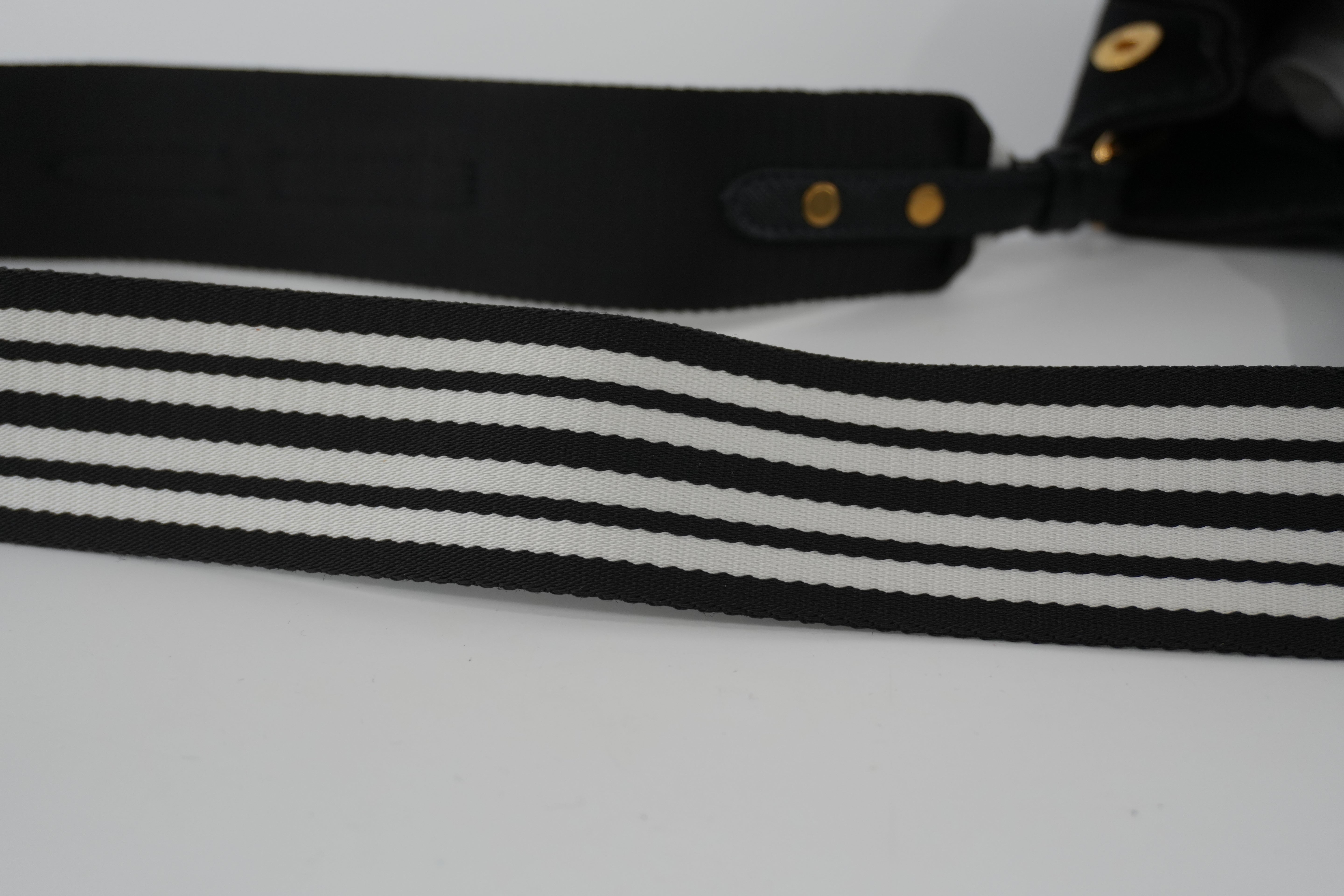 Prada Canapa Two Way Shoulder Bag Black Used