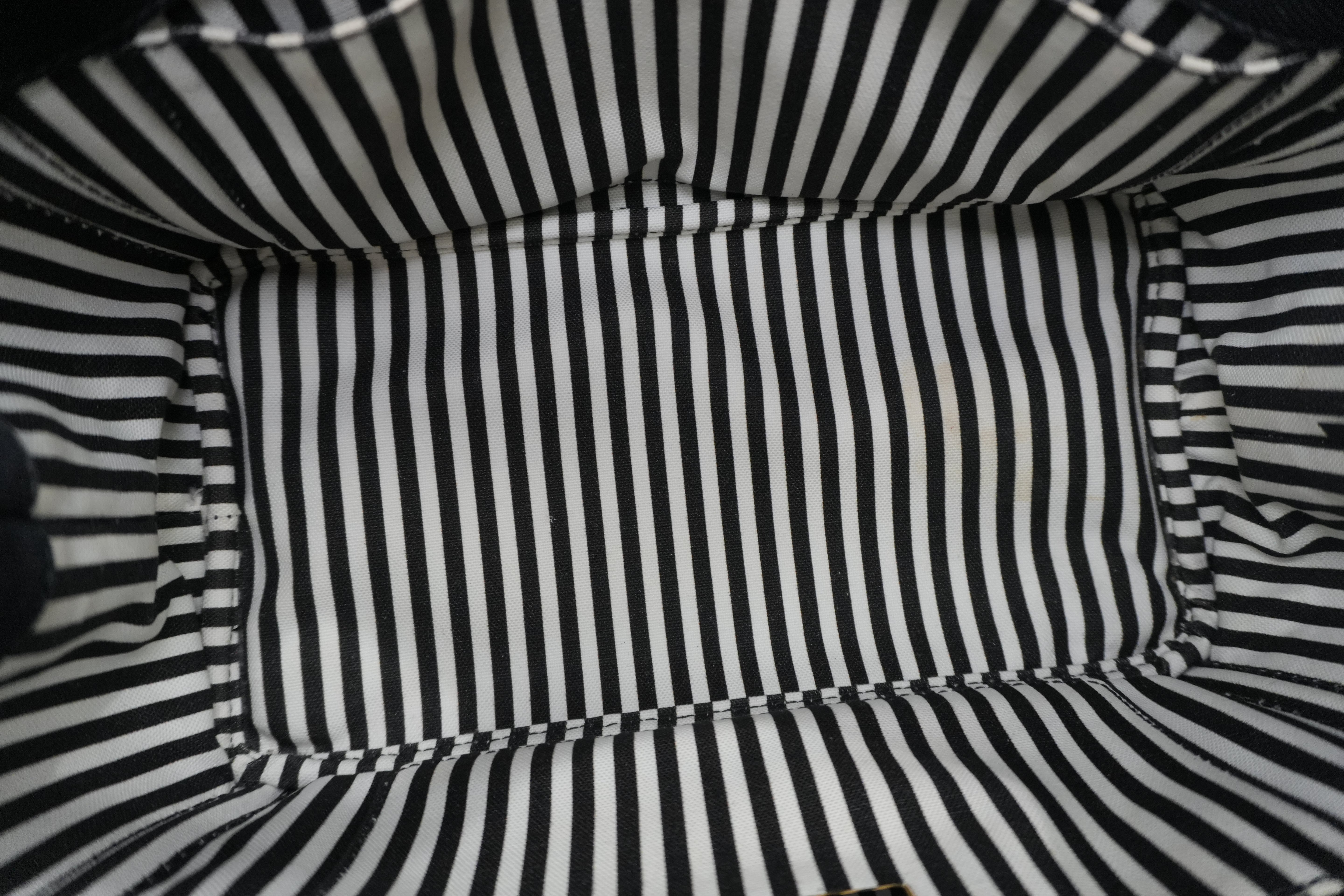 Prada Canapa Two Way Shoulder Bag Black Used