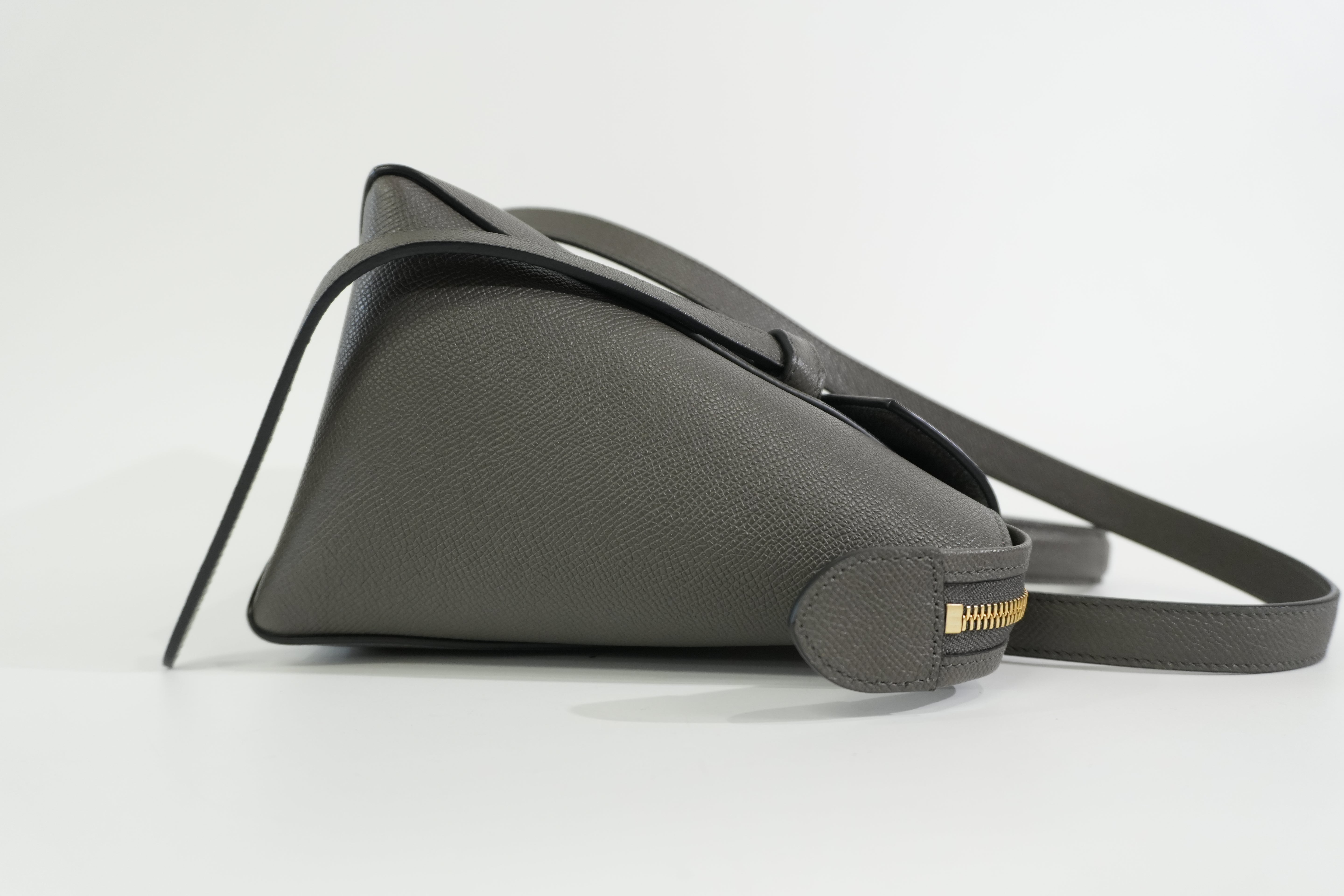 Pre-owned Celine Two Way Mini Belt Shoulder Bag Gray