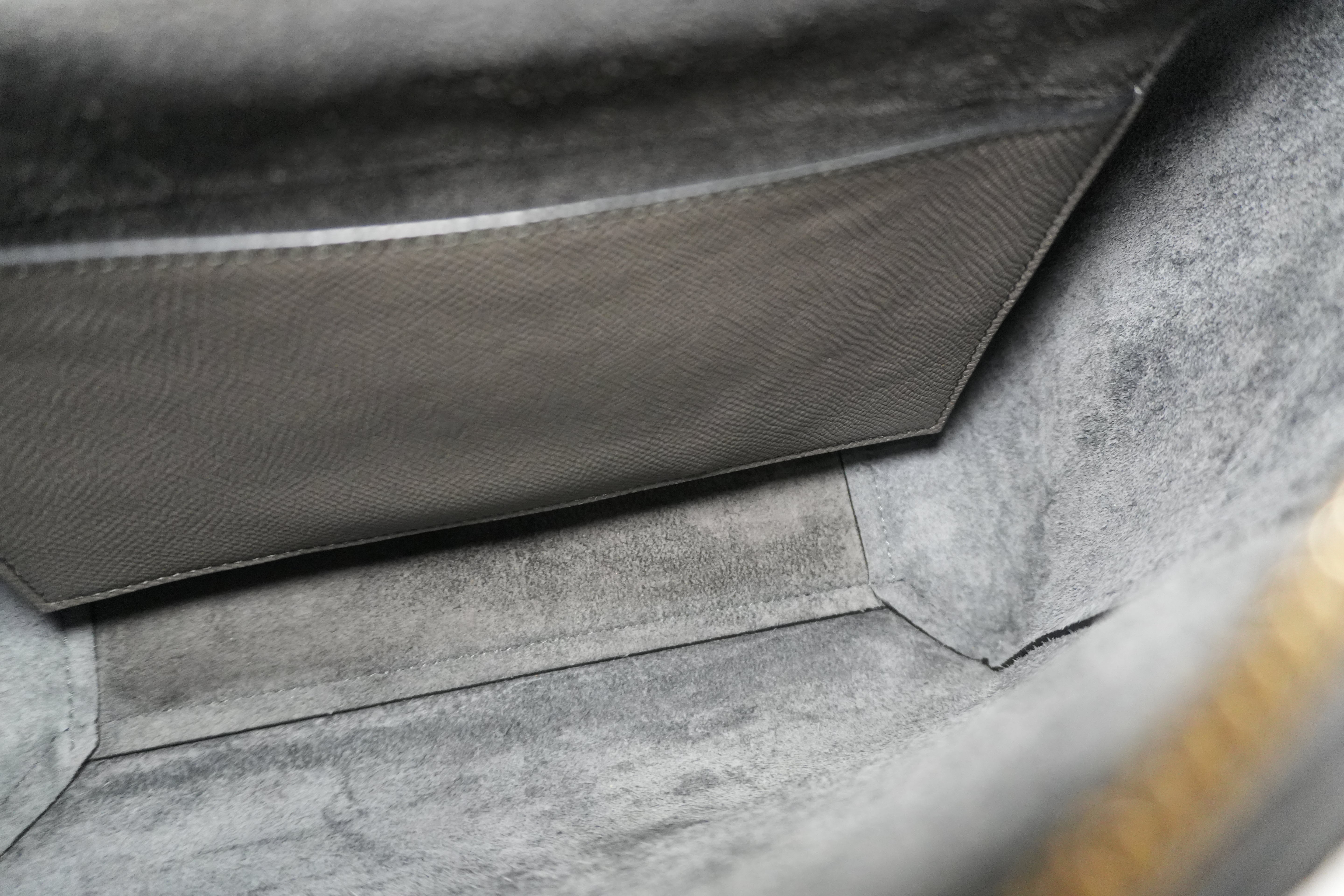 Pre-owned Celine Two Way Mini Belt Shoulder Bag Gray