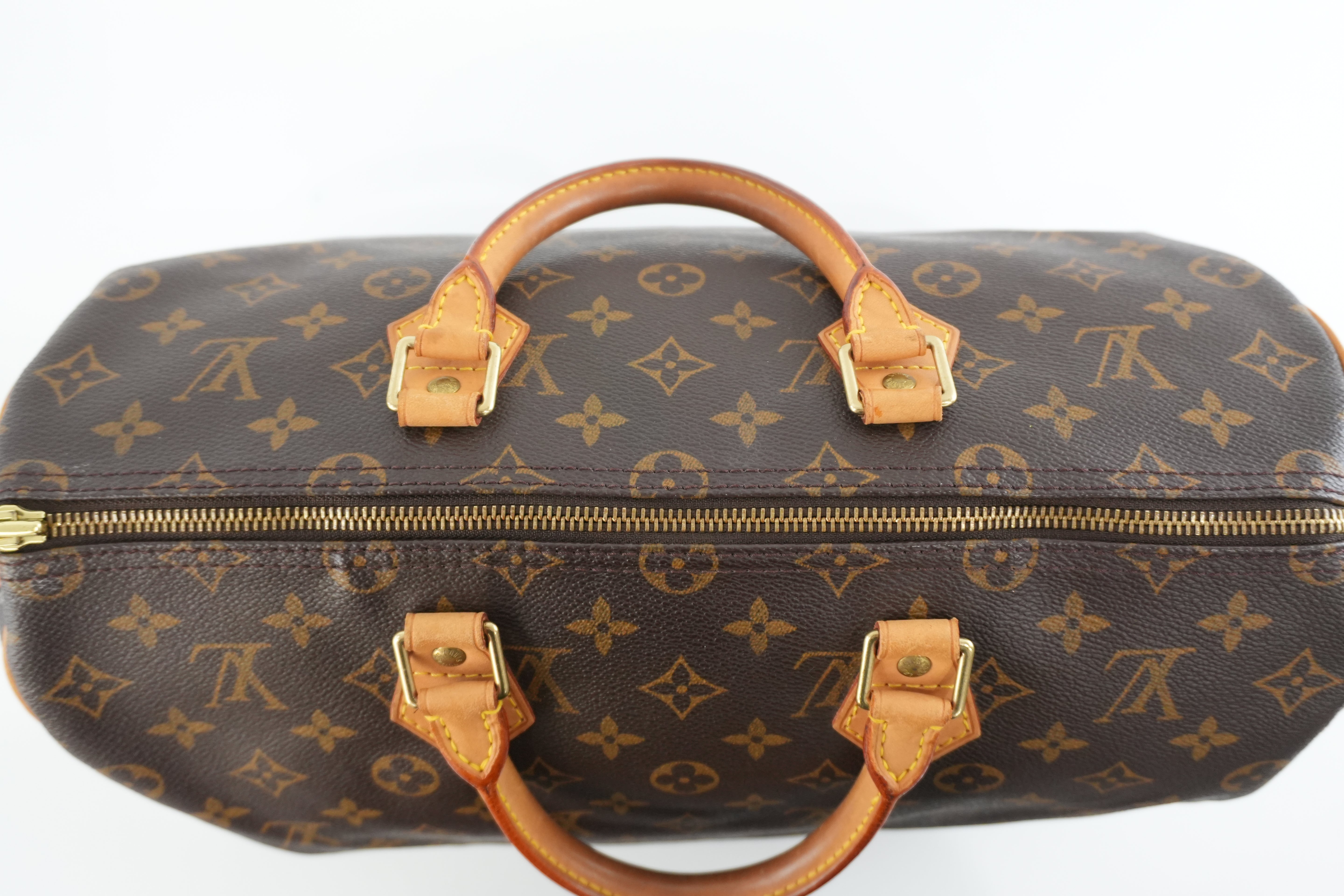 Louis Vuitton Monogram Speedy 35 Handbag Used