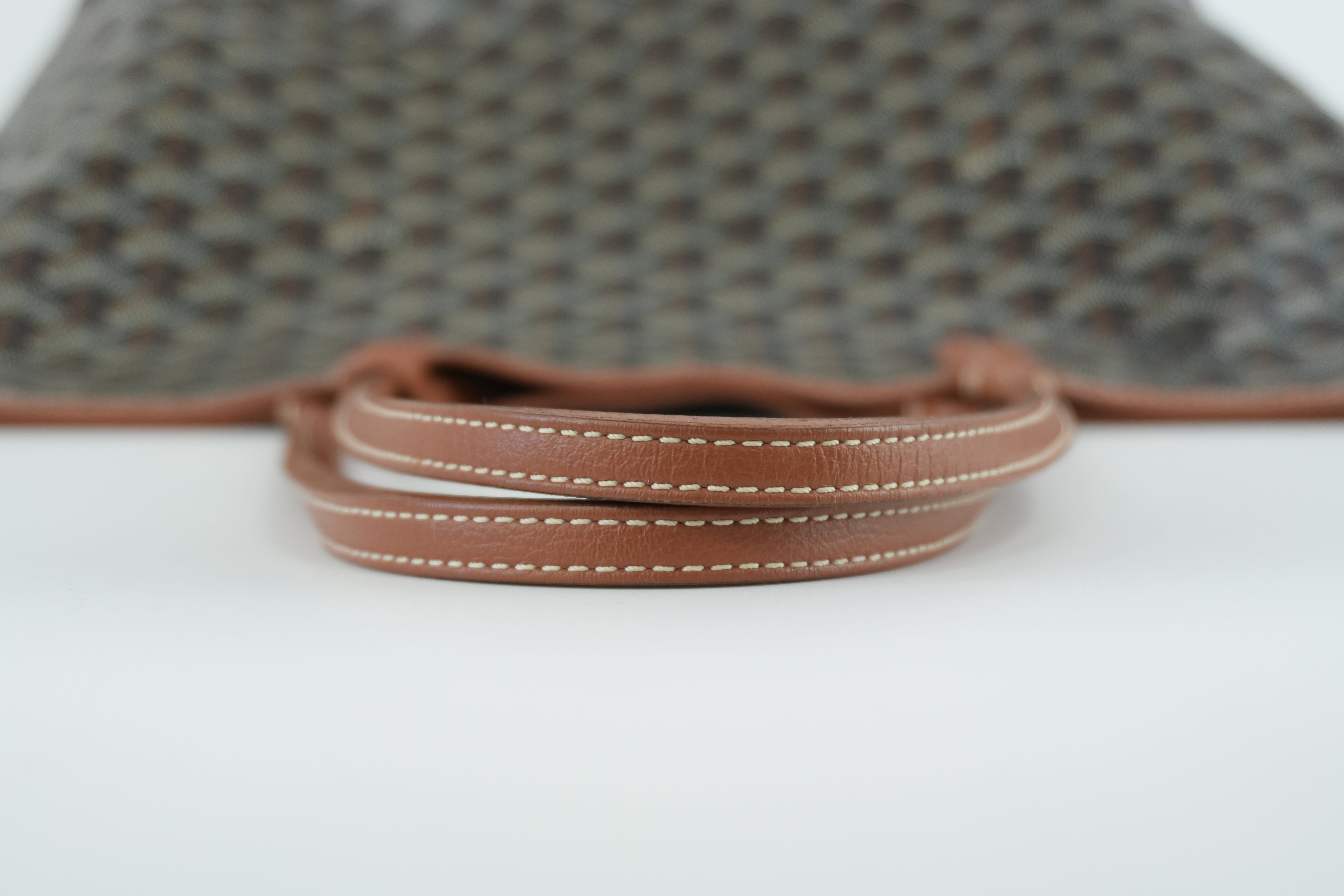 Goyard Saint Louis PM Black and Brown Canvas Used