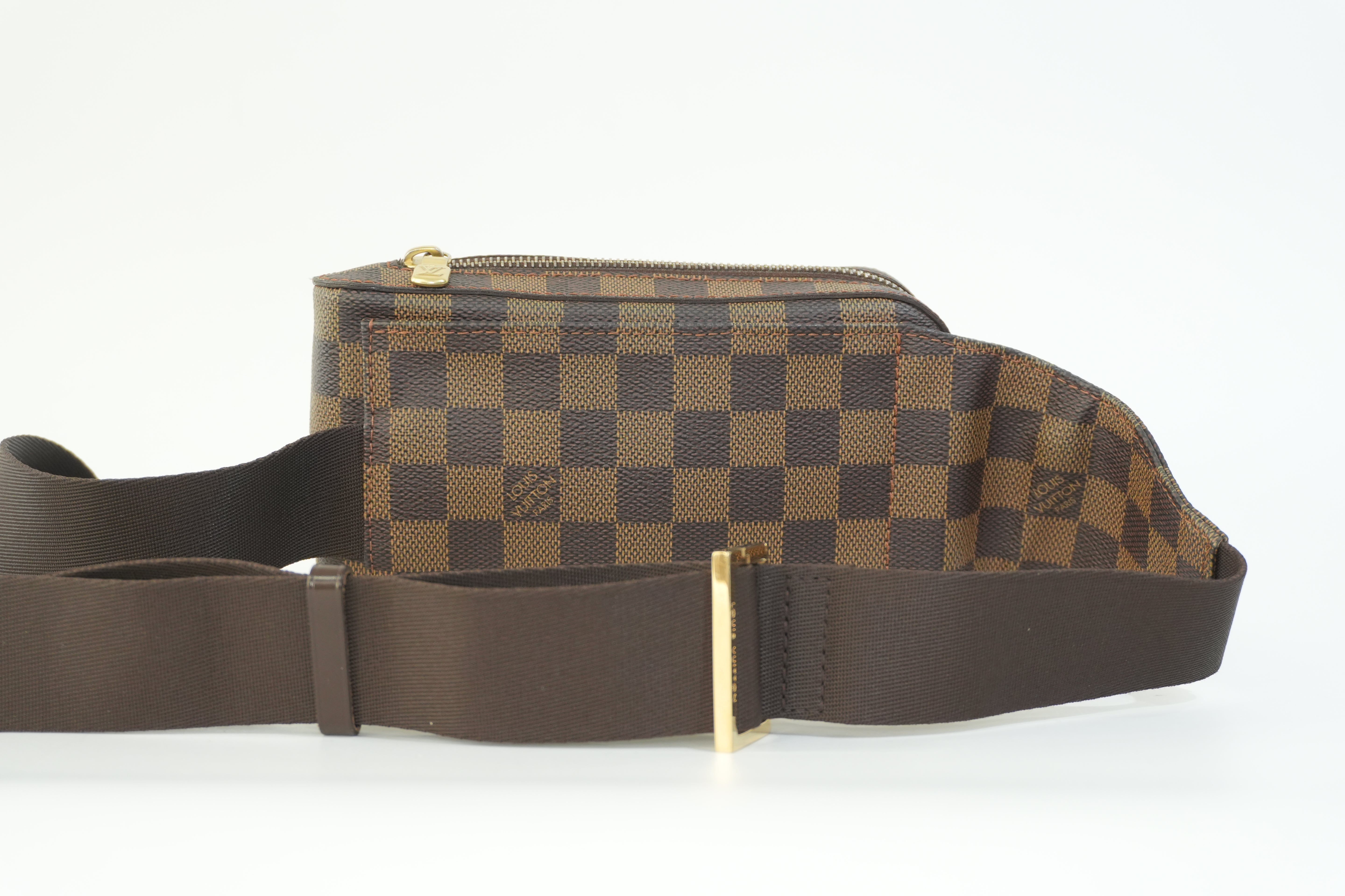 Pre-owned Louis Vuitton Damier Ebene Geronimo Body Bag