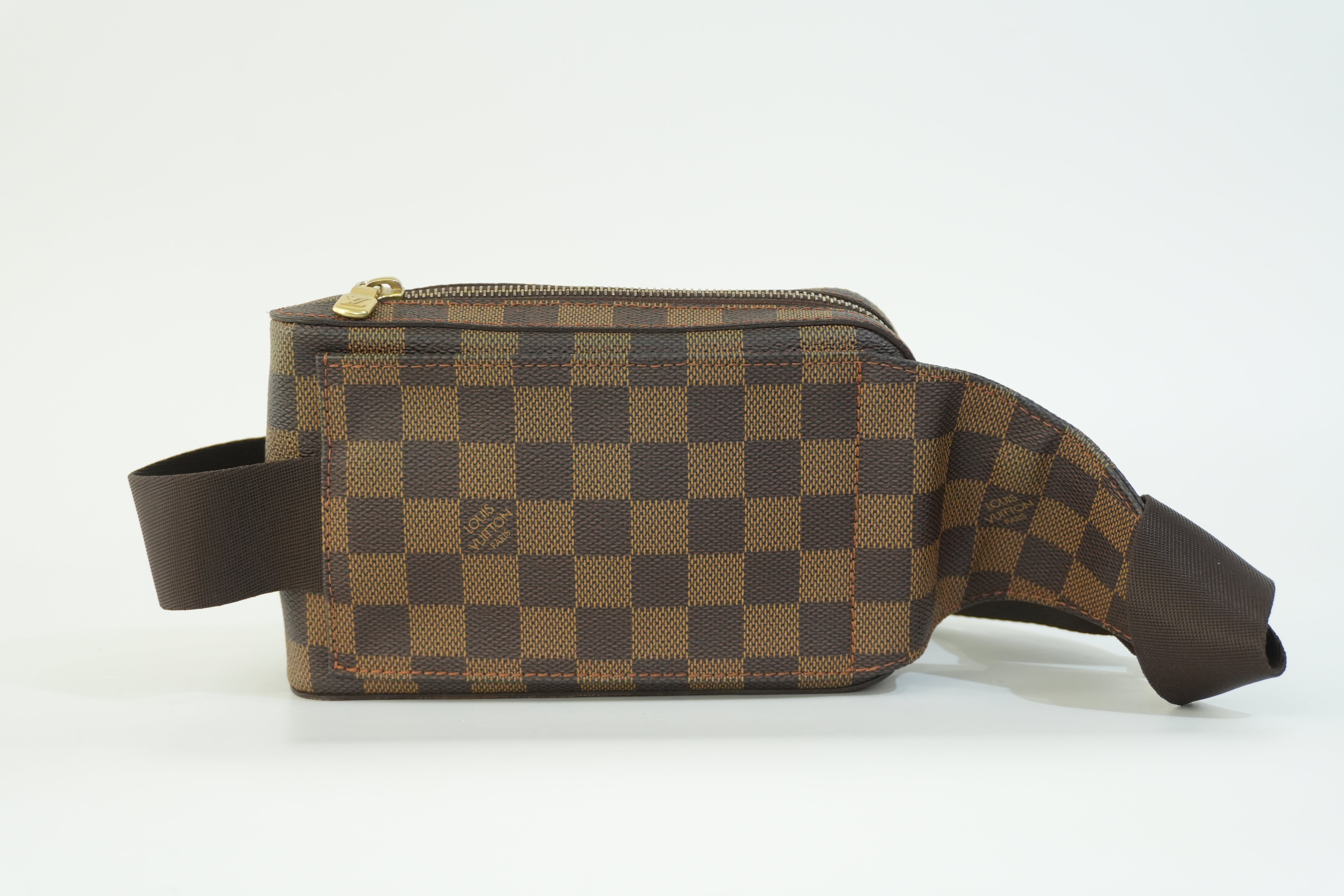 Pre-owned Louis Vuitton Damier Ebene Geronimo Body Bag