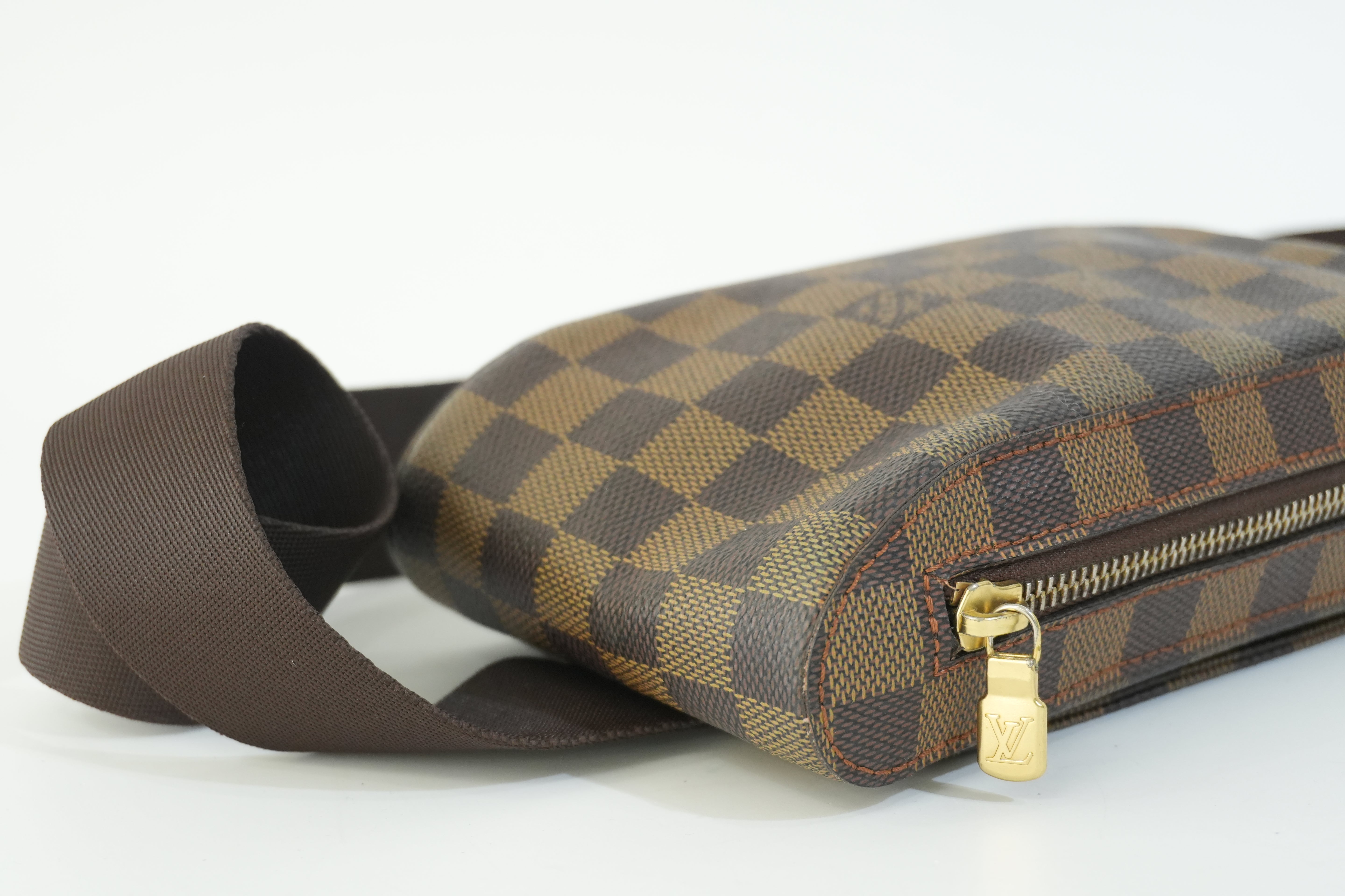 Pre-owned Louis Vuitton Damier Ebene Geronimo Body Bag