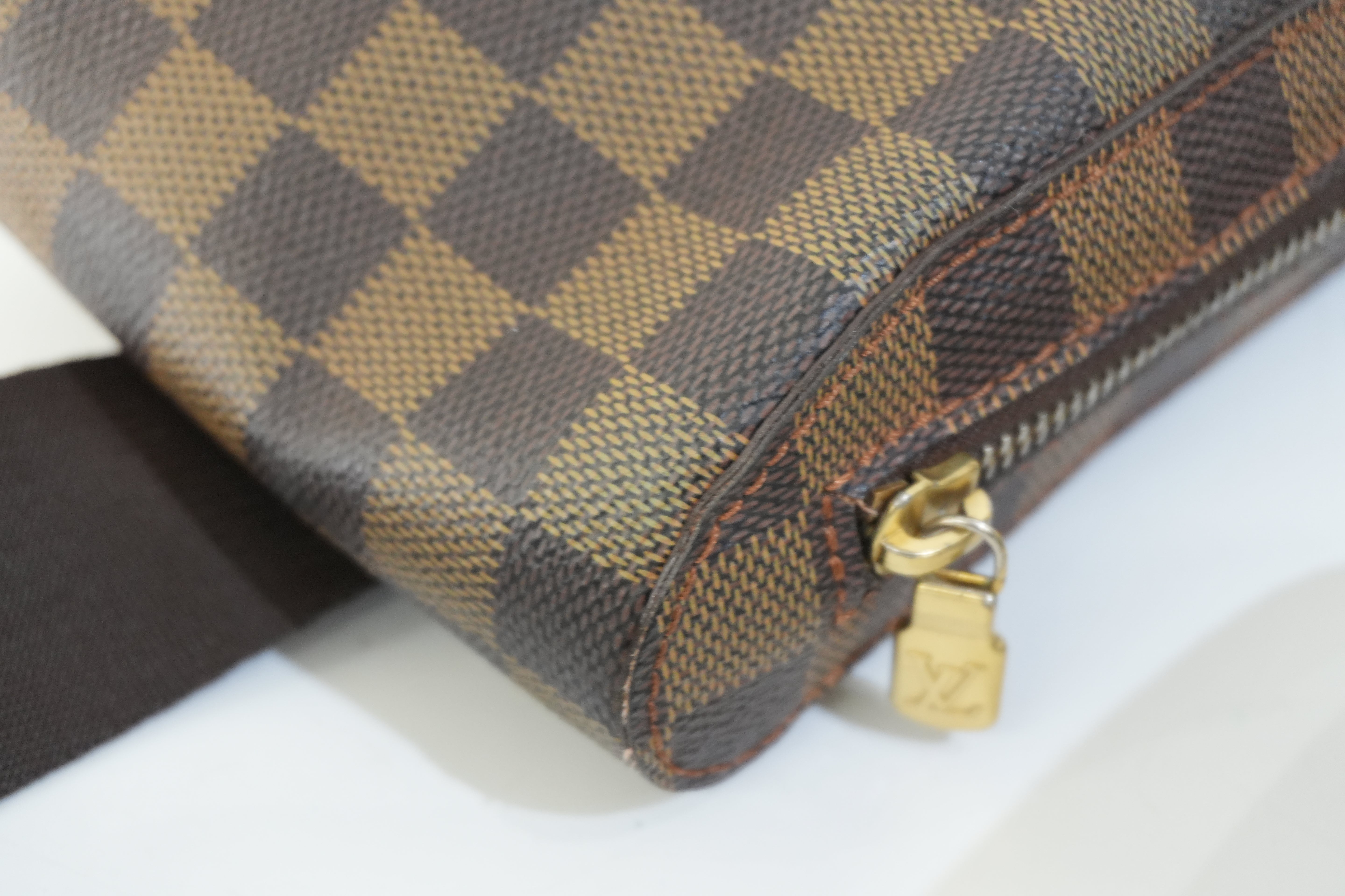 Pre-owned Louis Vuitton Damier Ebene Geronimo Body Bag