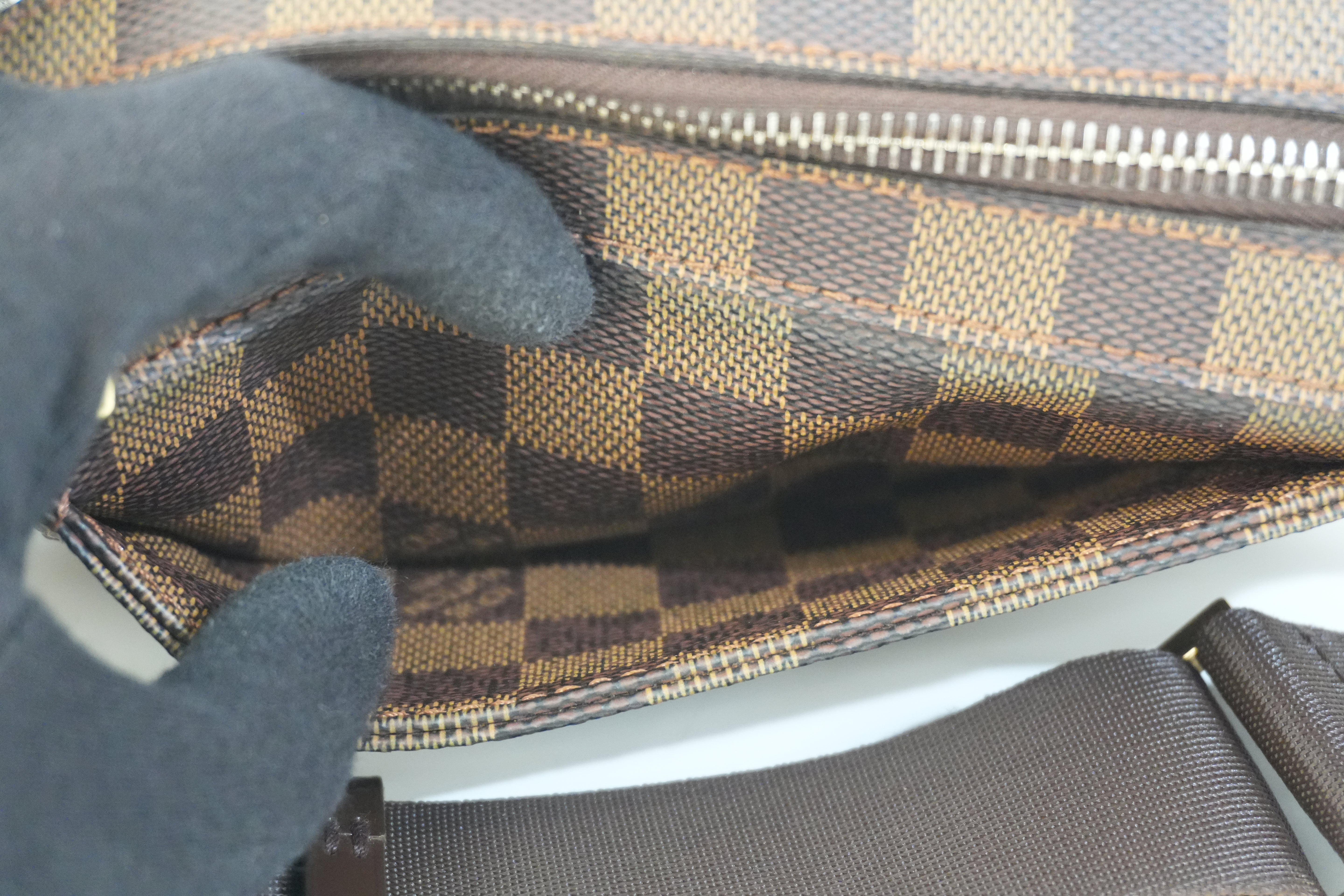 Pre-owned Louis Vuitton Damier Ebene Geronimo Body Bag