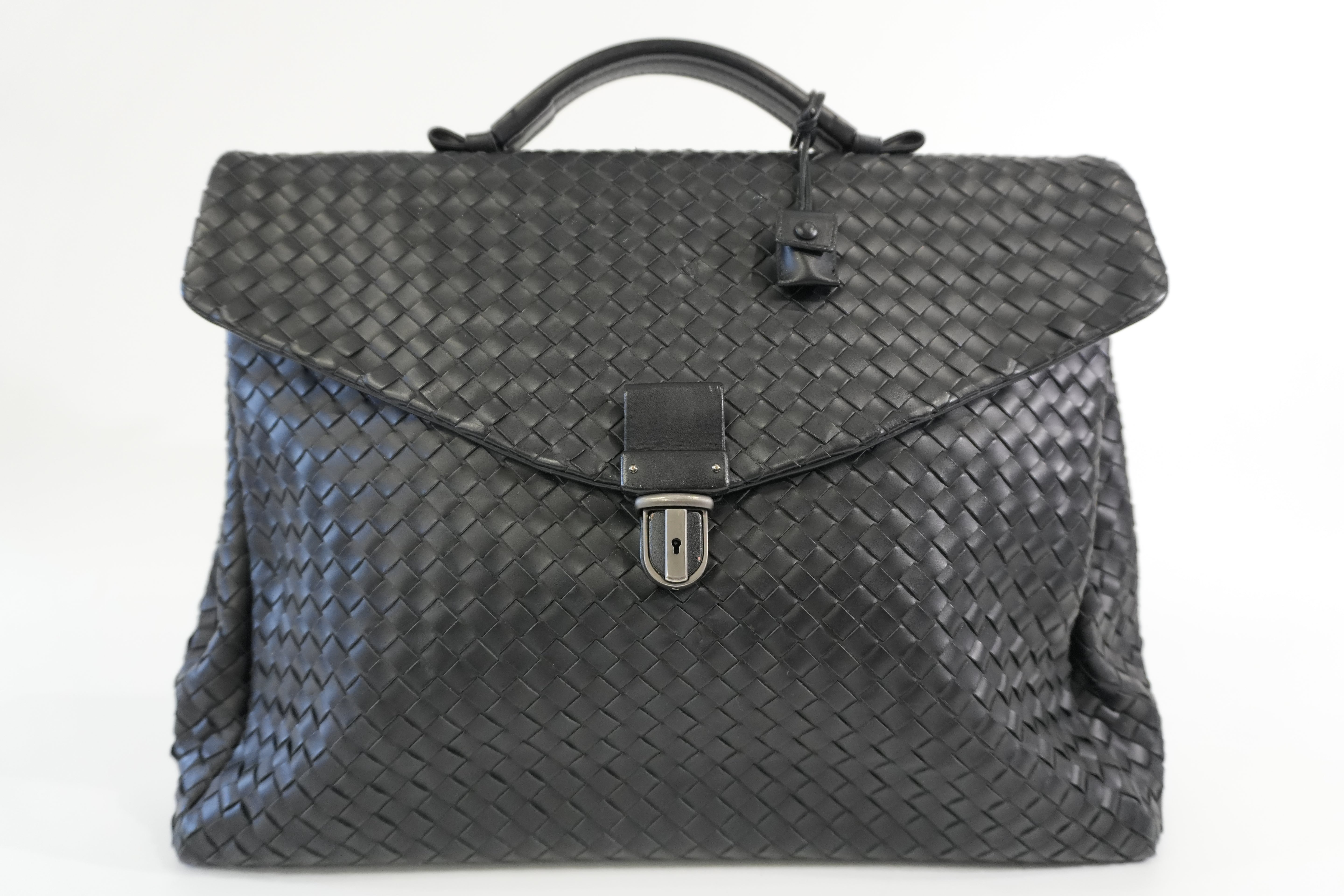 Pre-owned Bottega Briefcase Black