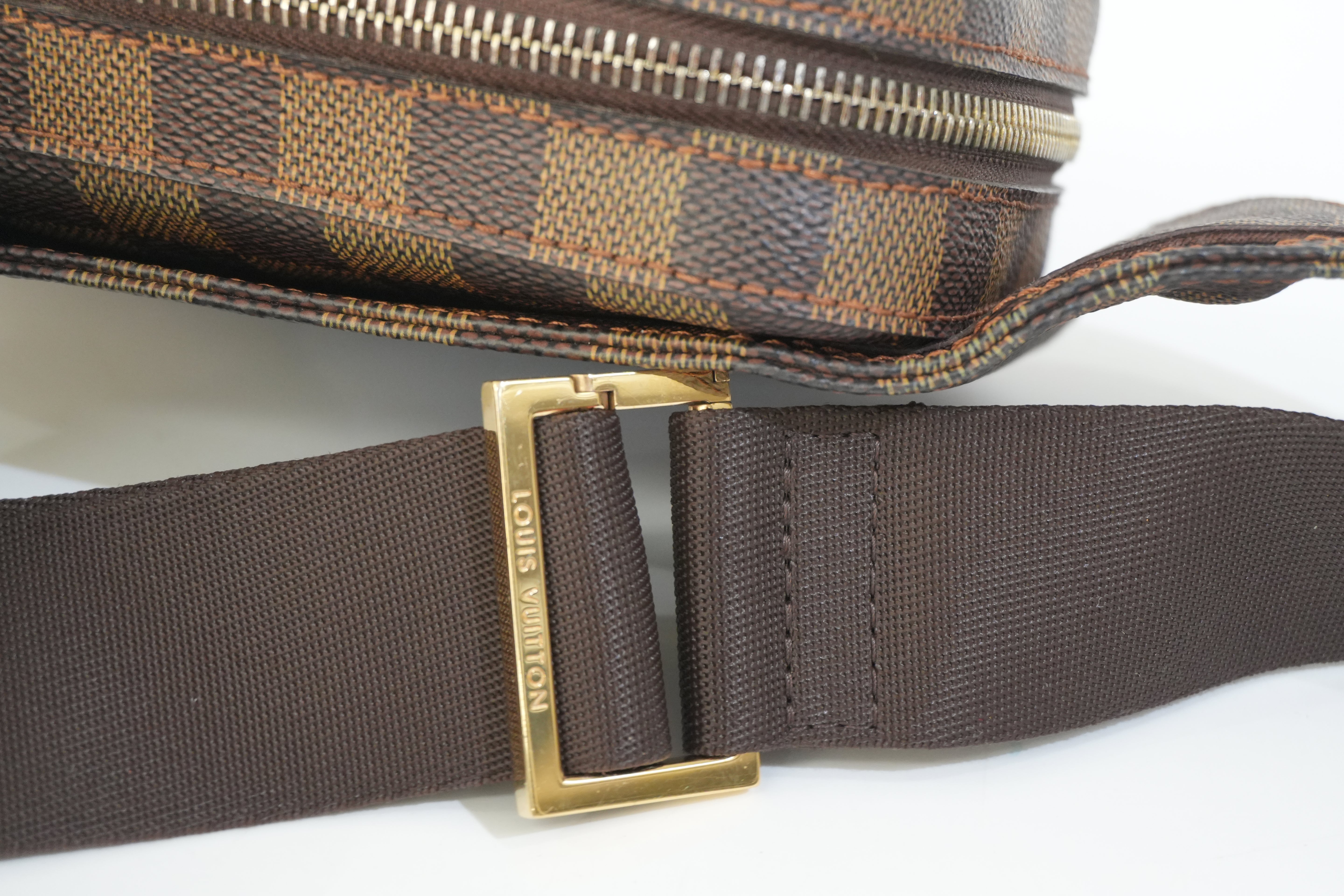 Pre-owned Louis Vuitton Damier Ebene Geronimo Body Bag