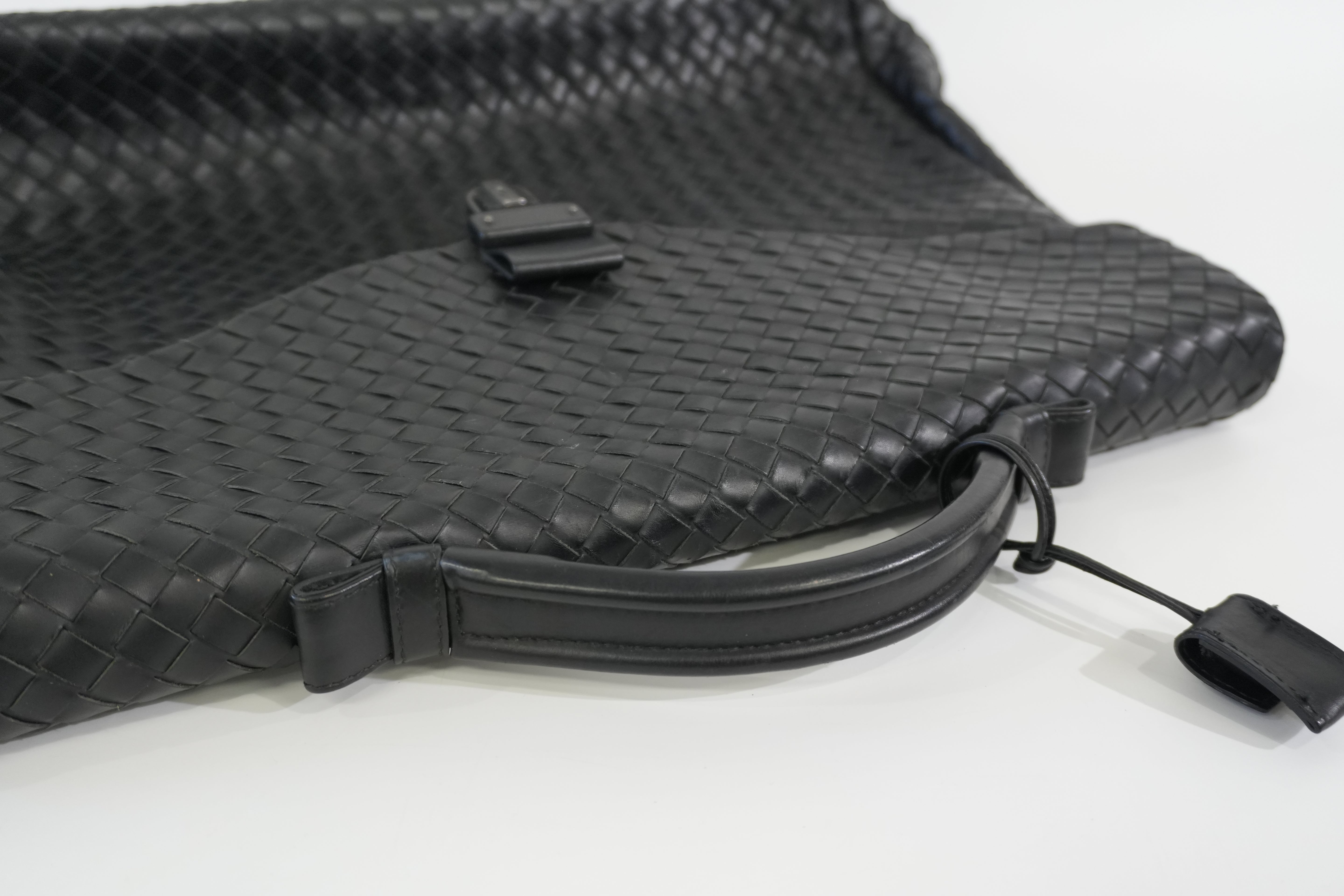 Pre-owned Bottega Briefcase Black