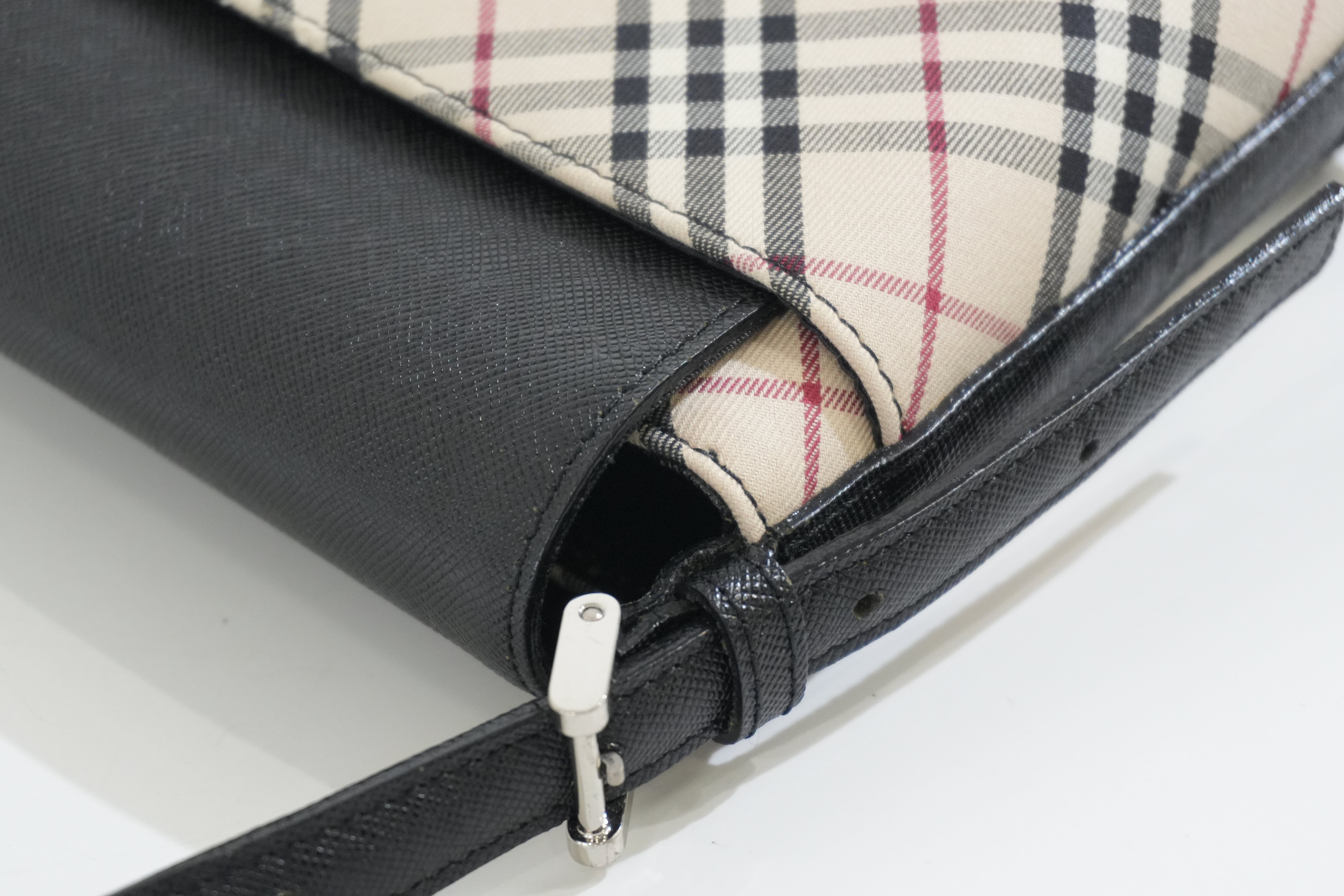 Pre-owned Burberry Nova Check Crossbody Bag Beige
