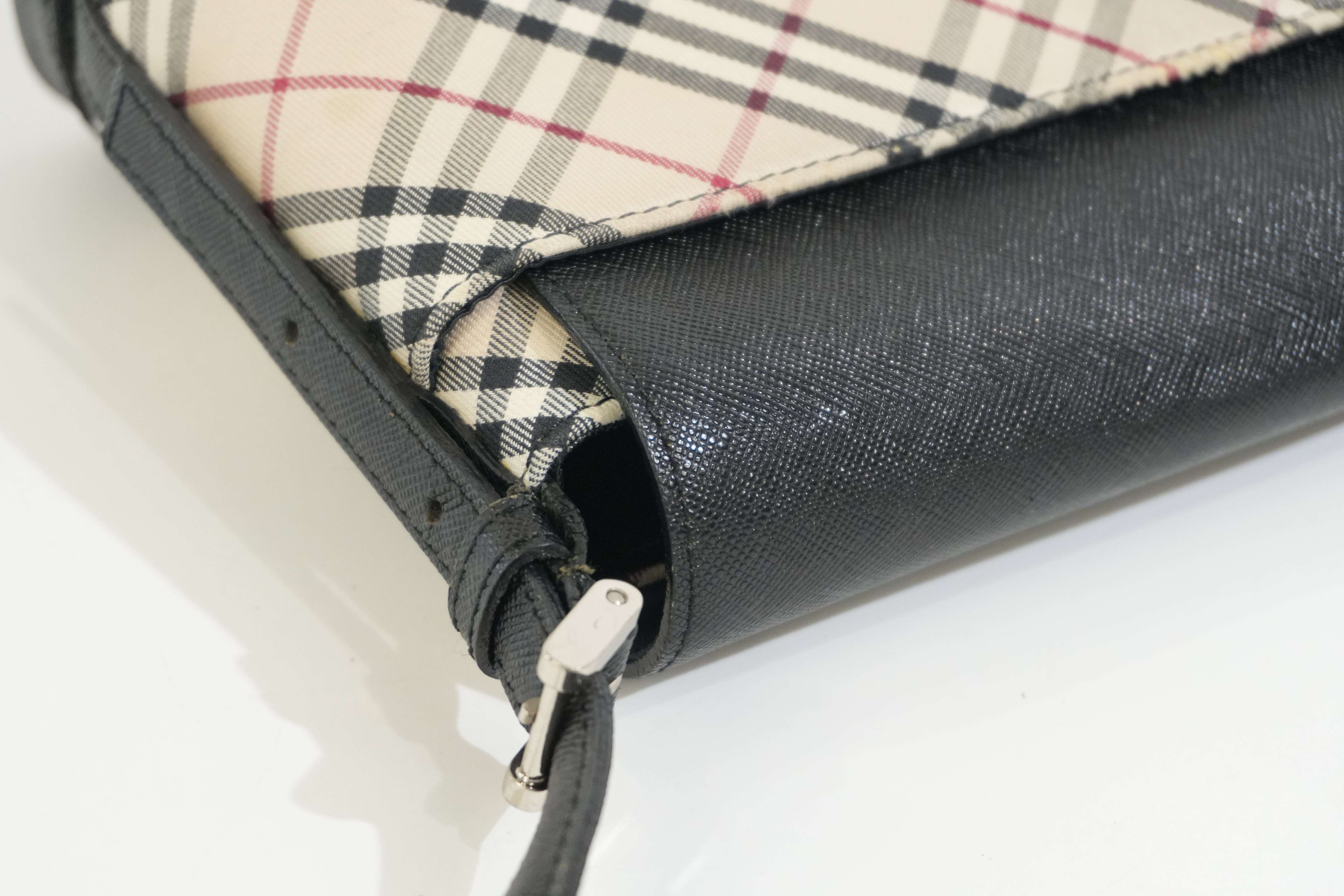 Pre-owned Burberry Nova Check Crossbody Bag Beige