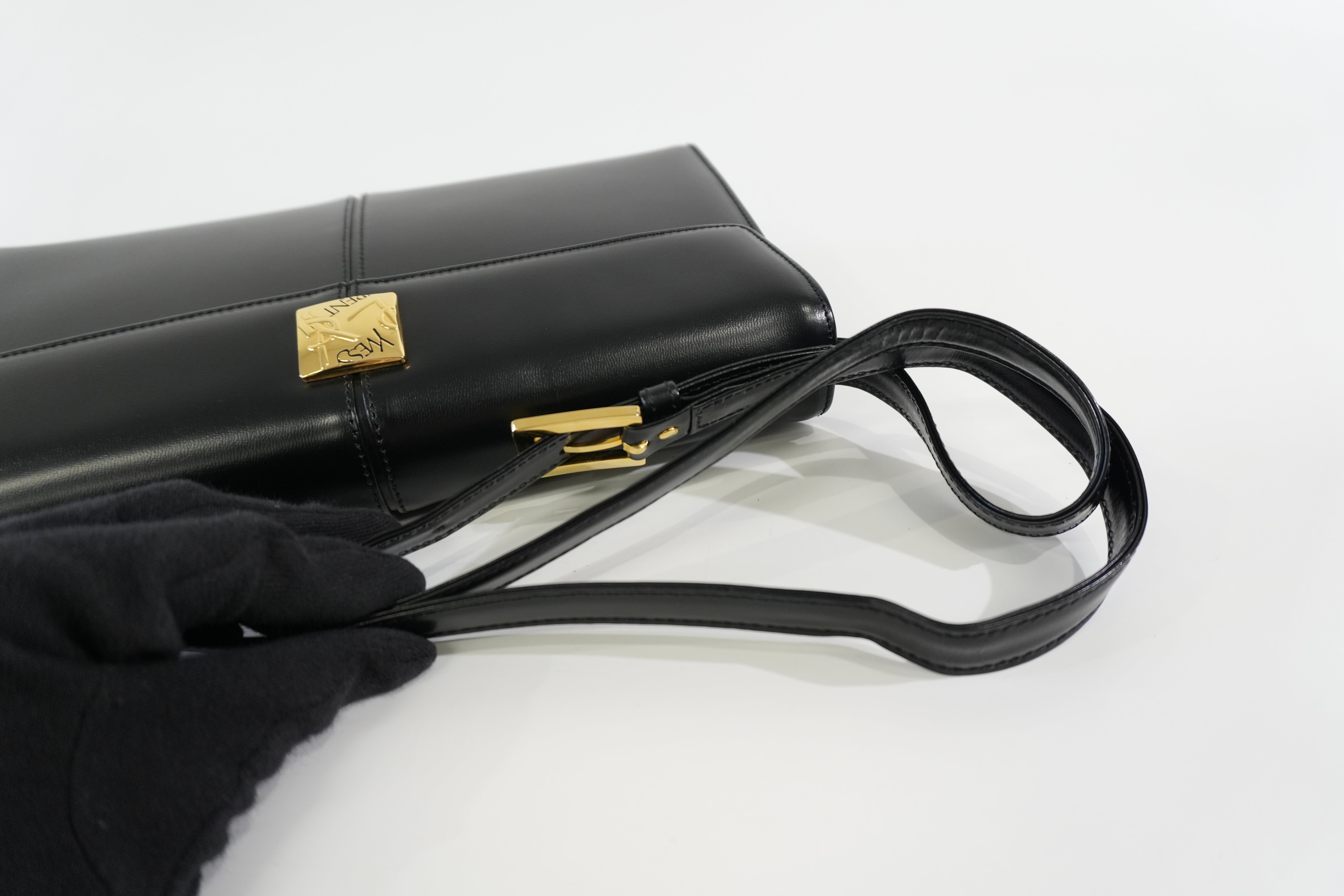 Pre-owned Saint Laurent Shoulder Bag Black