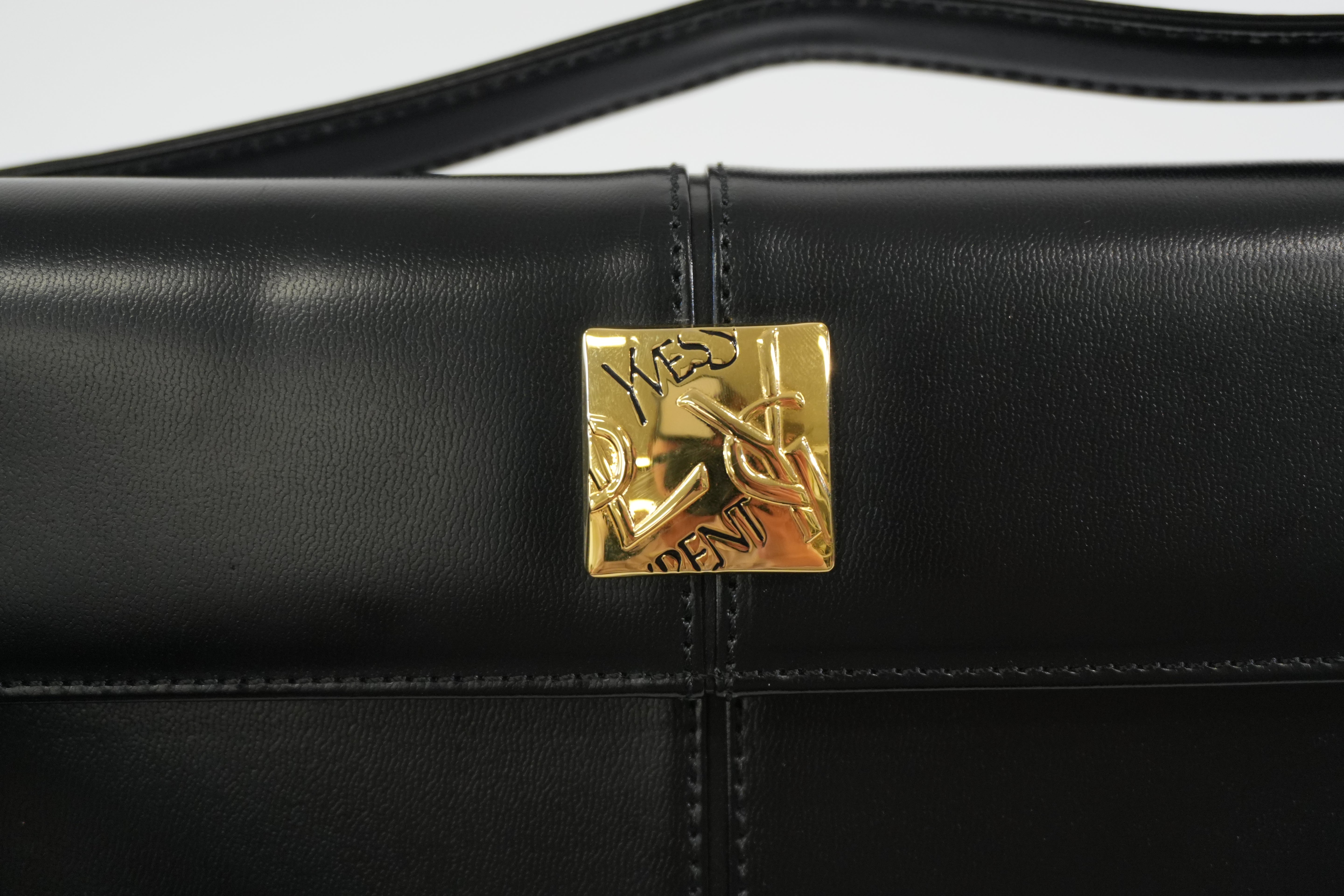 Pre-owned Saint Laurent Shoulder Bag Black