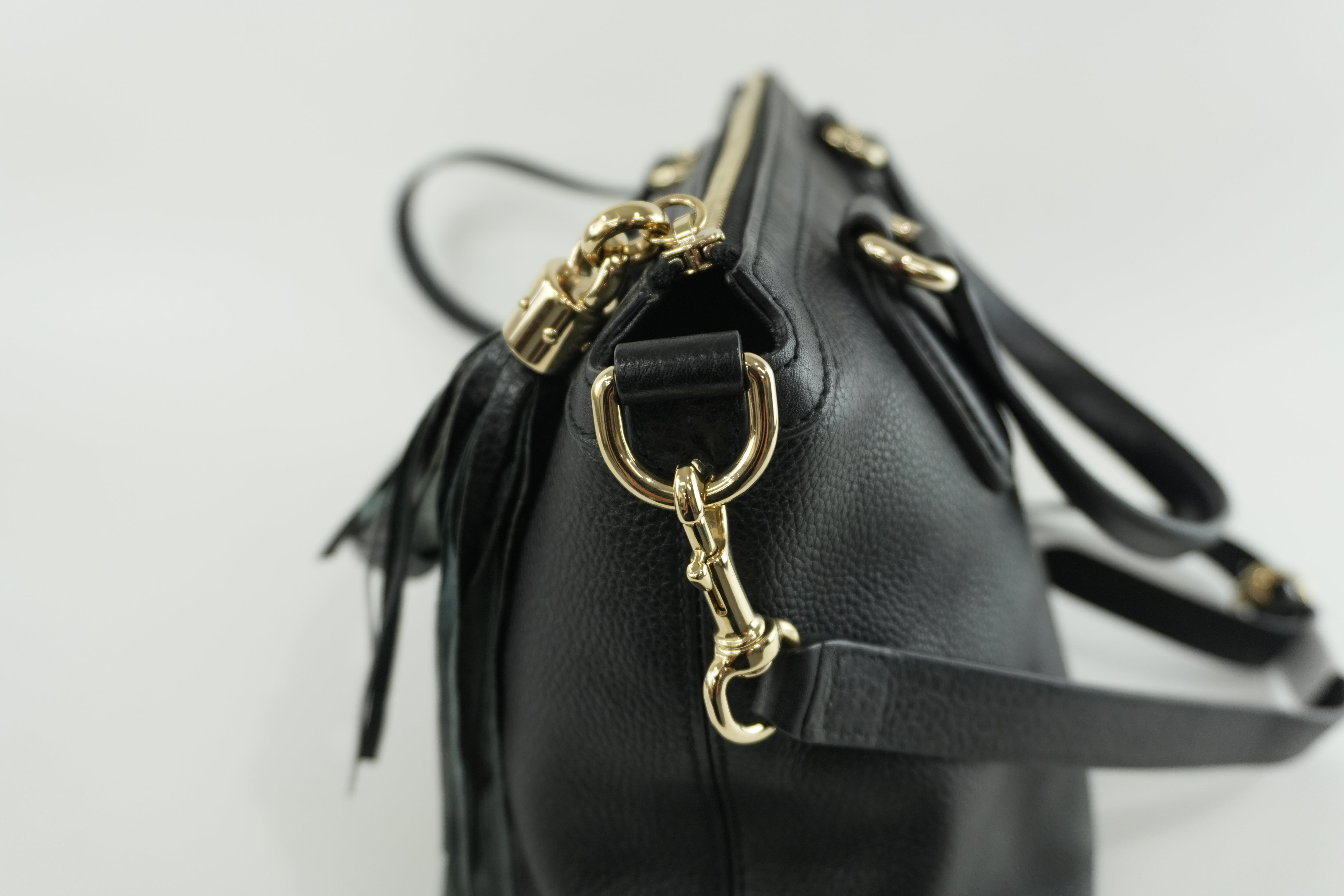 Gucci Soho Two Way Shoulder Bag Black Used