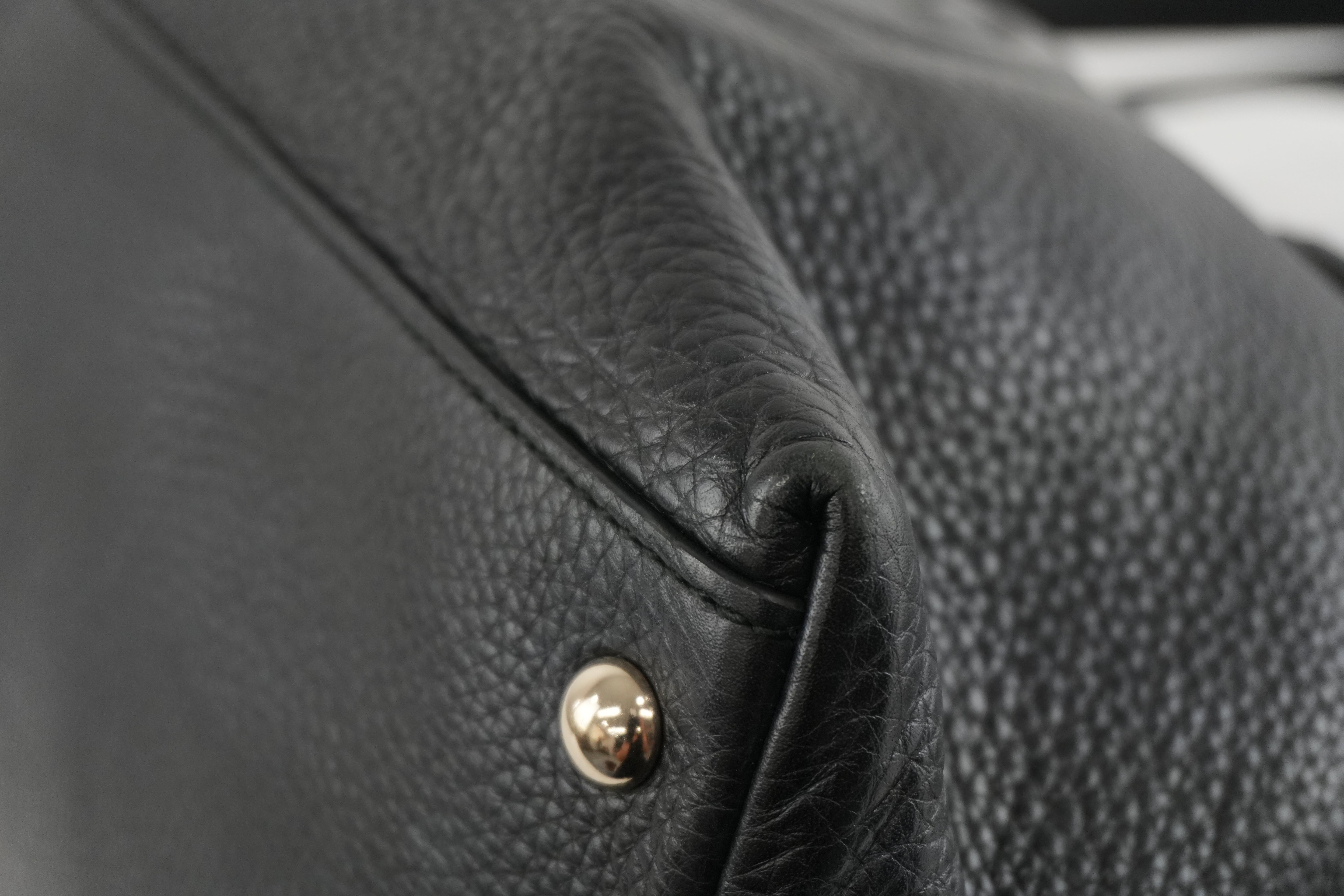 Gucci Soho Two Way Shoulder Bag Black Used