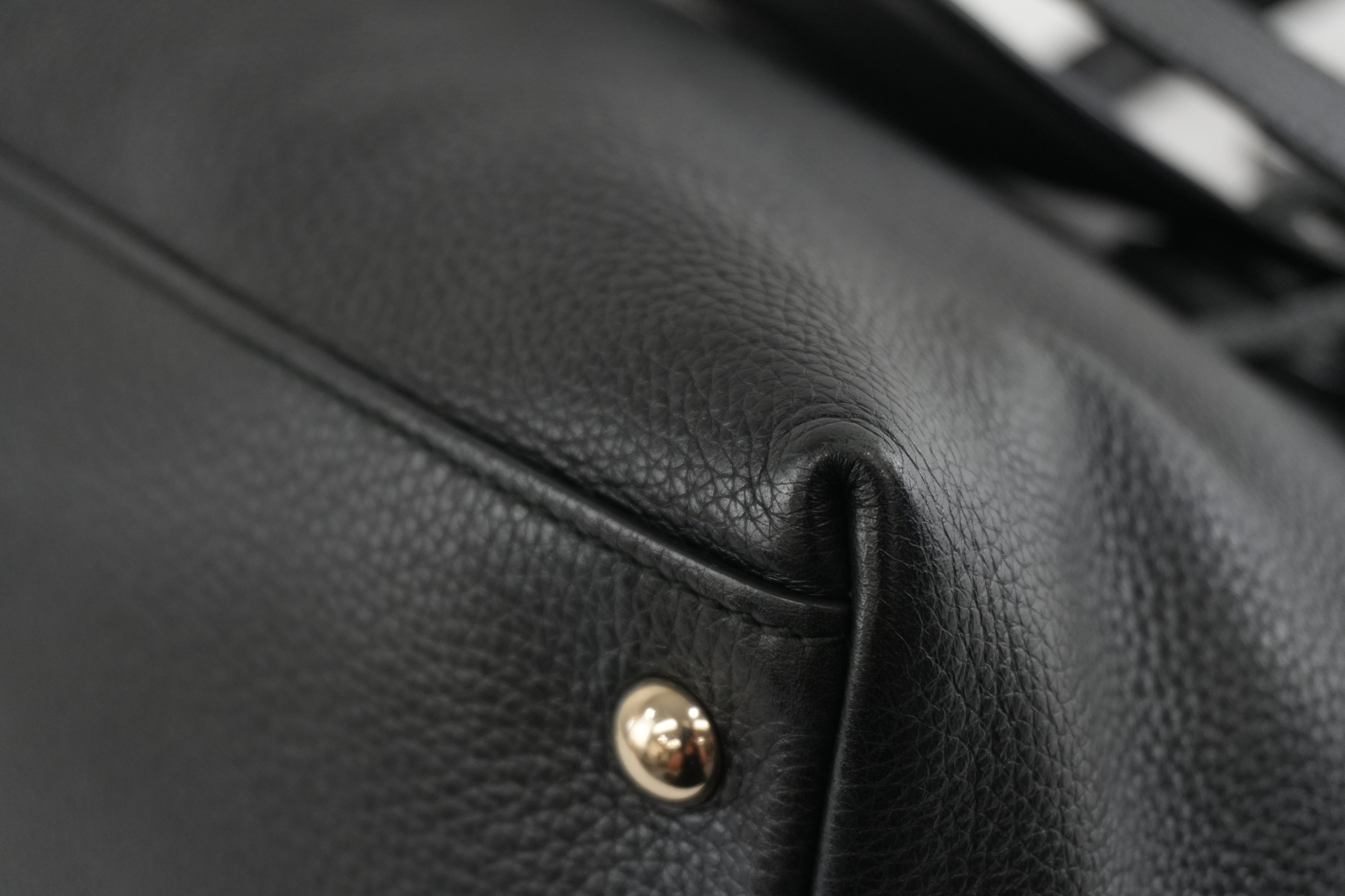 Gucci Soho Two Way Shoulder Bag Black Used