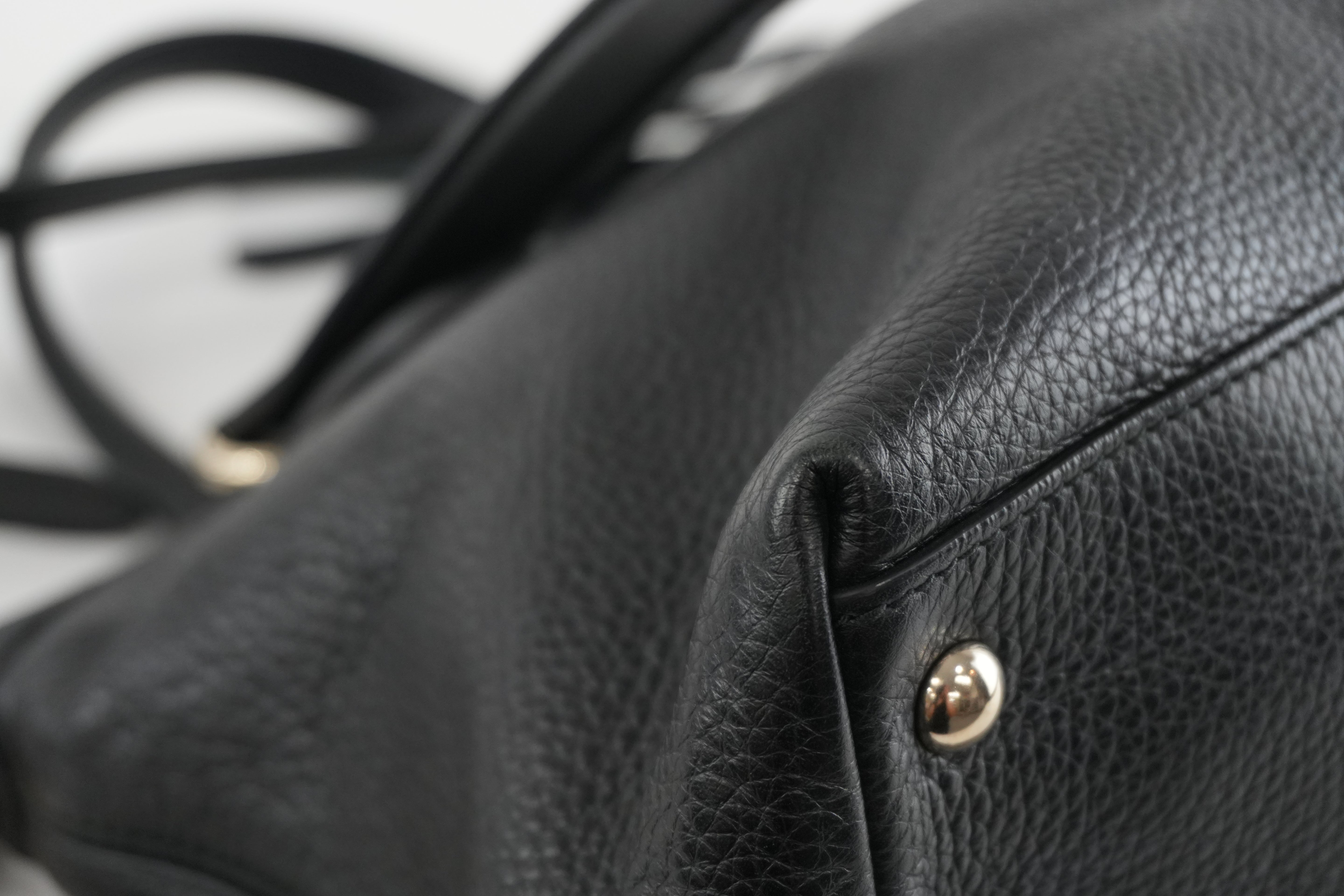 Gucci Soho Two Way Shoulder Bag Black Used