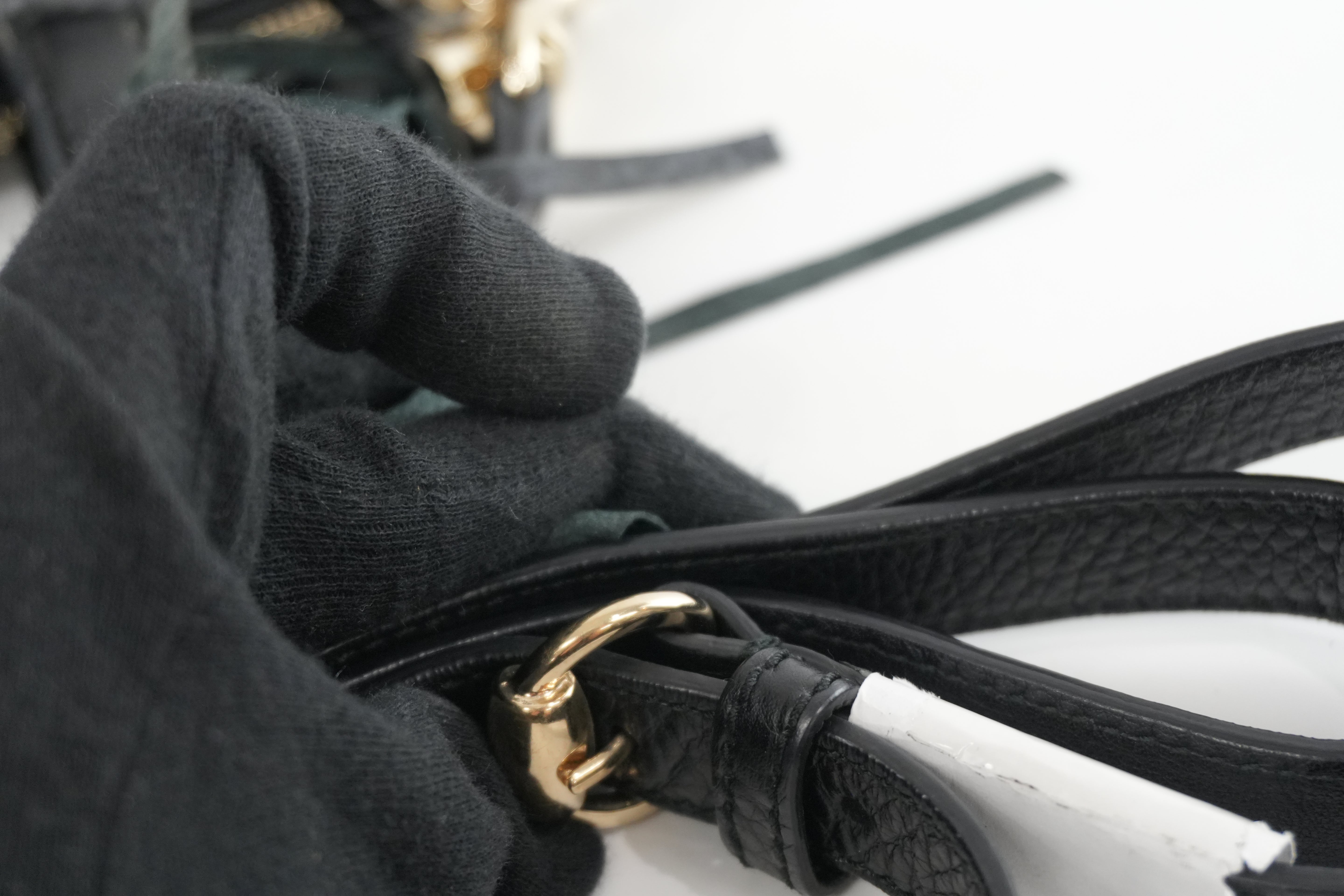 Gucci Soho Two Way Shoulder Bag Black Used