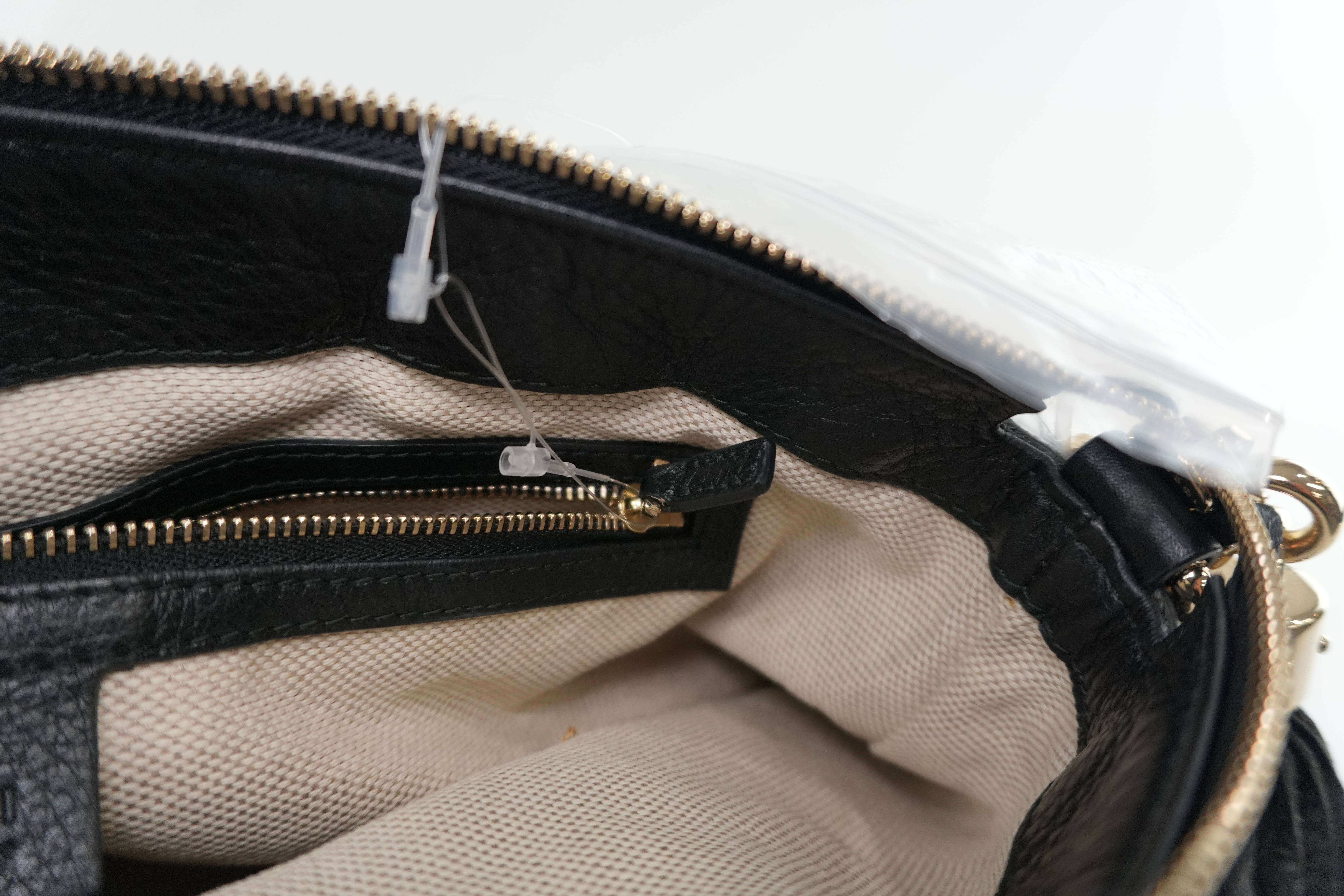 Gucci Soho Two Way Shoulder Bag Black Used