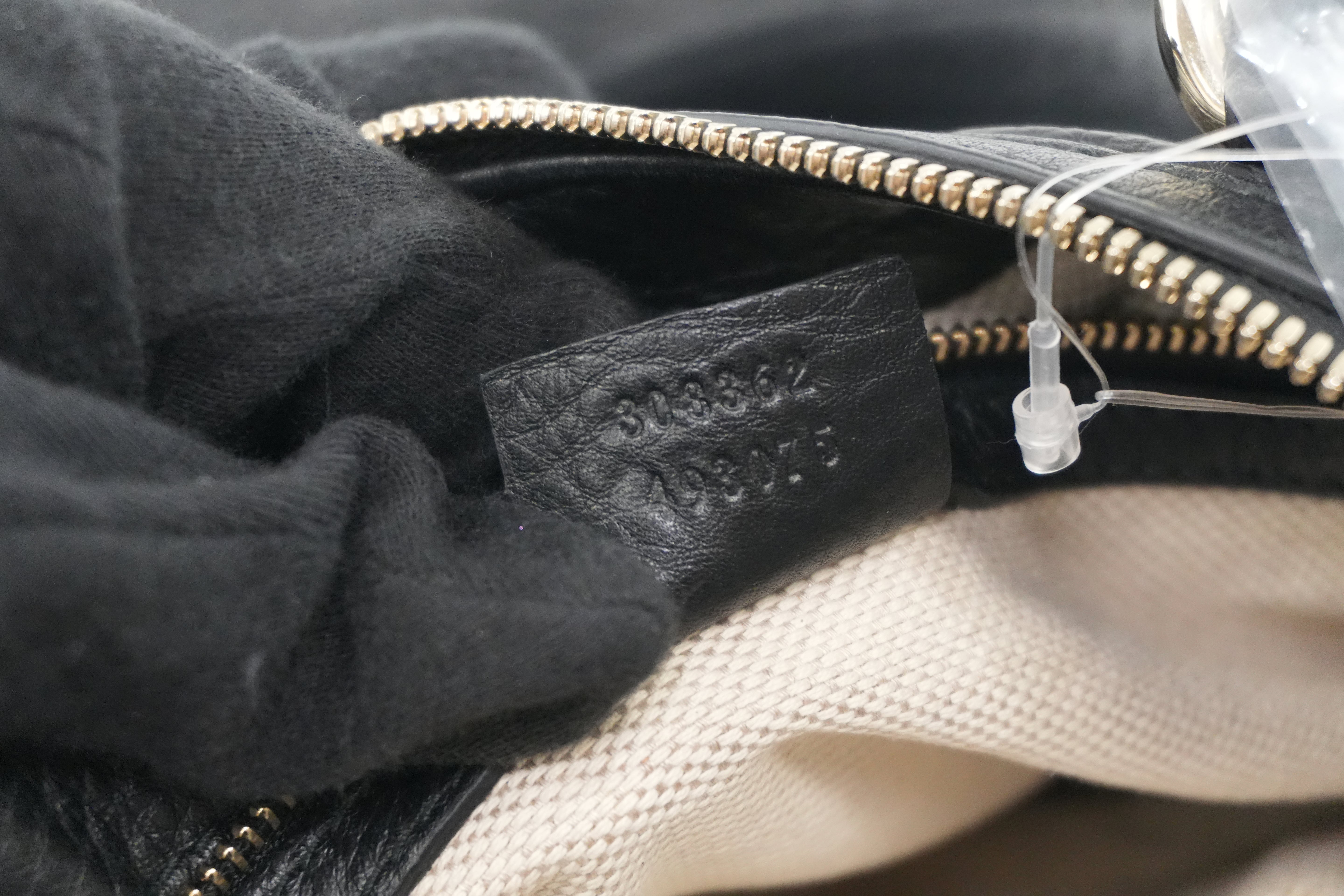 Gucci Soho Two Way Shoulder Bag Black Used