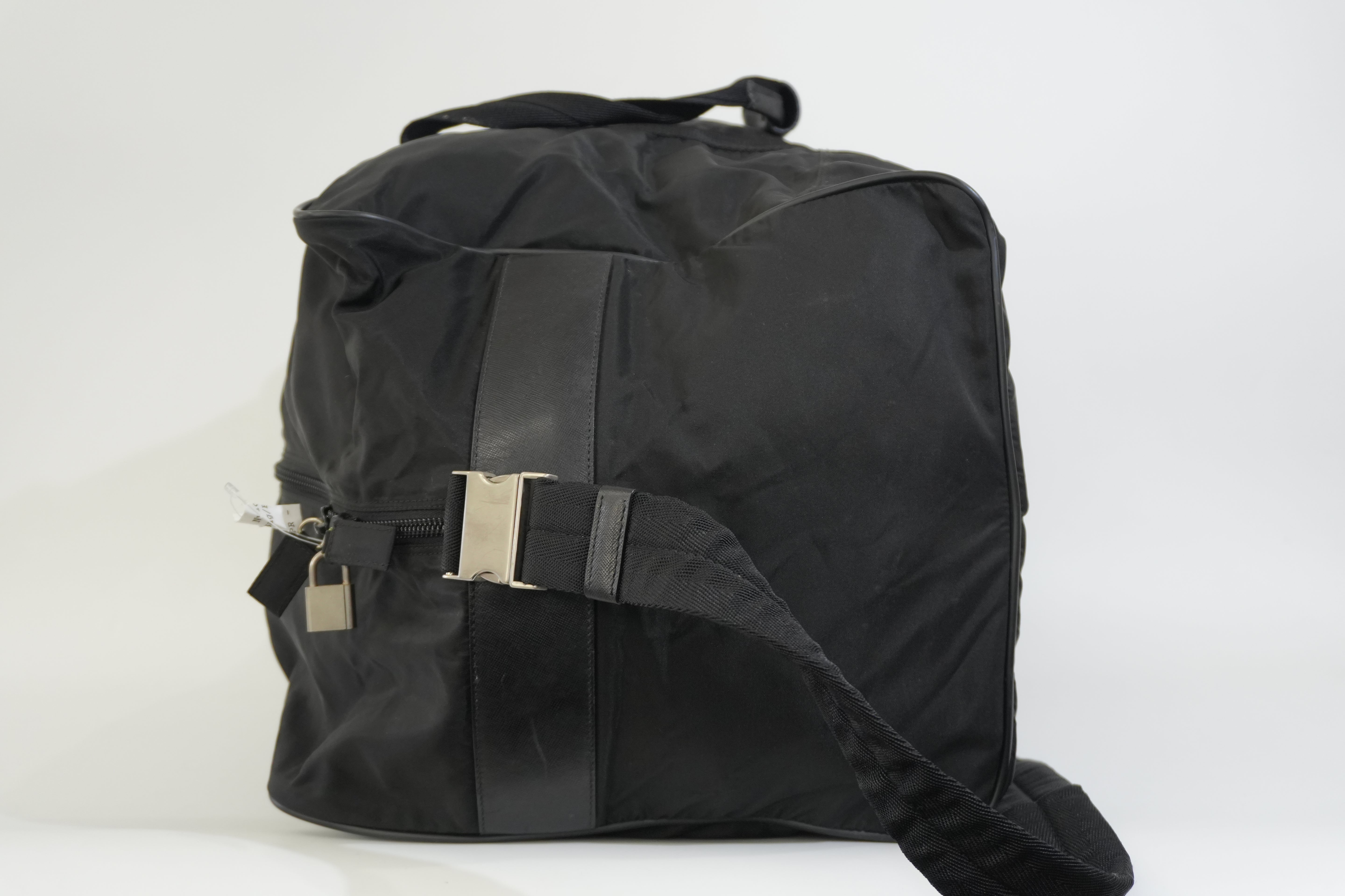 Pre-owned Prada Duffle Bag Black