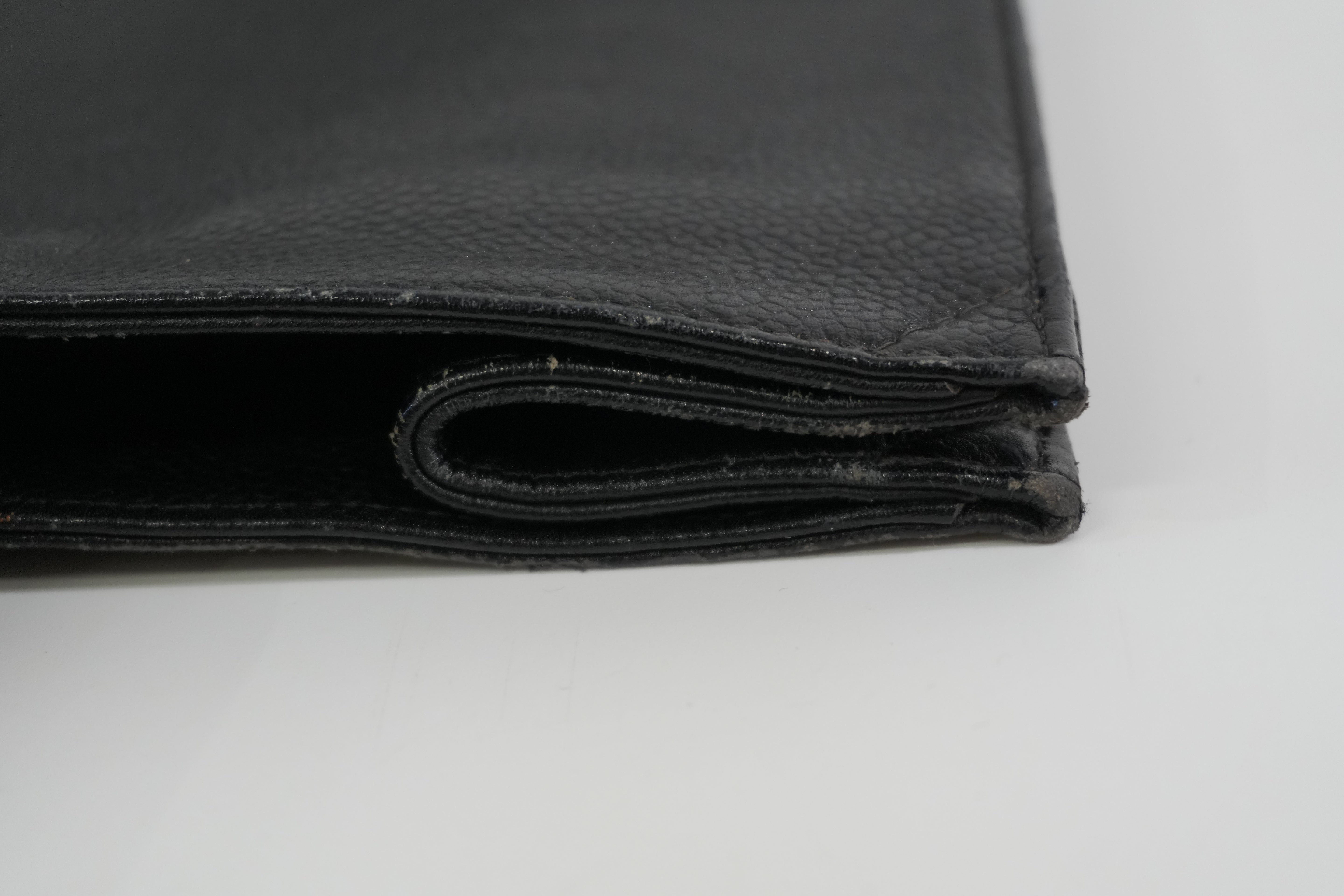 Pre-owned Chanel Caviar Skin Leather Tote Bag Black