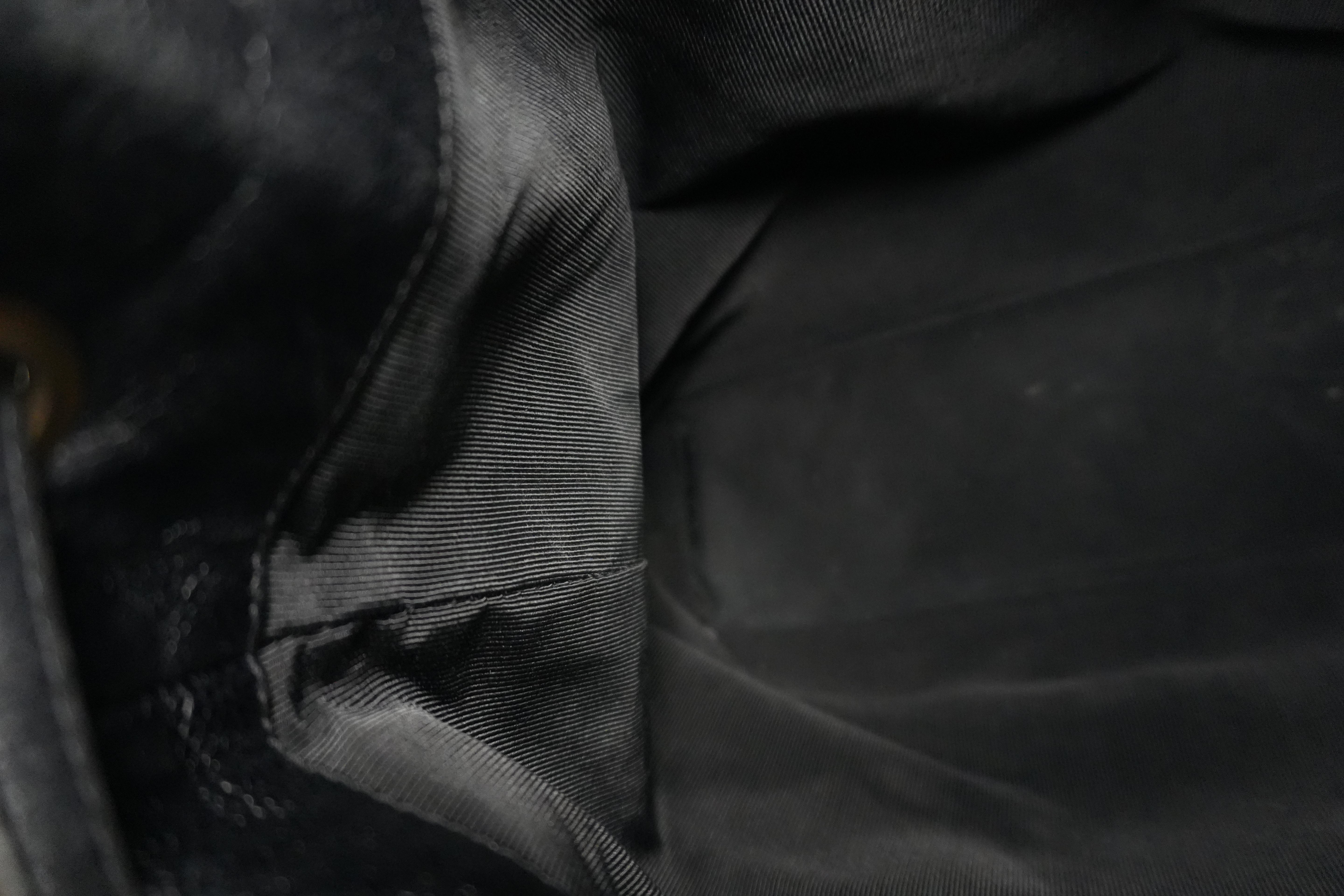 Chanel Caviar Shoulder Bucket Bag Black Used