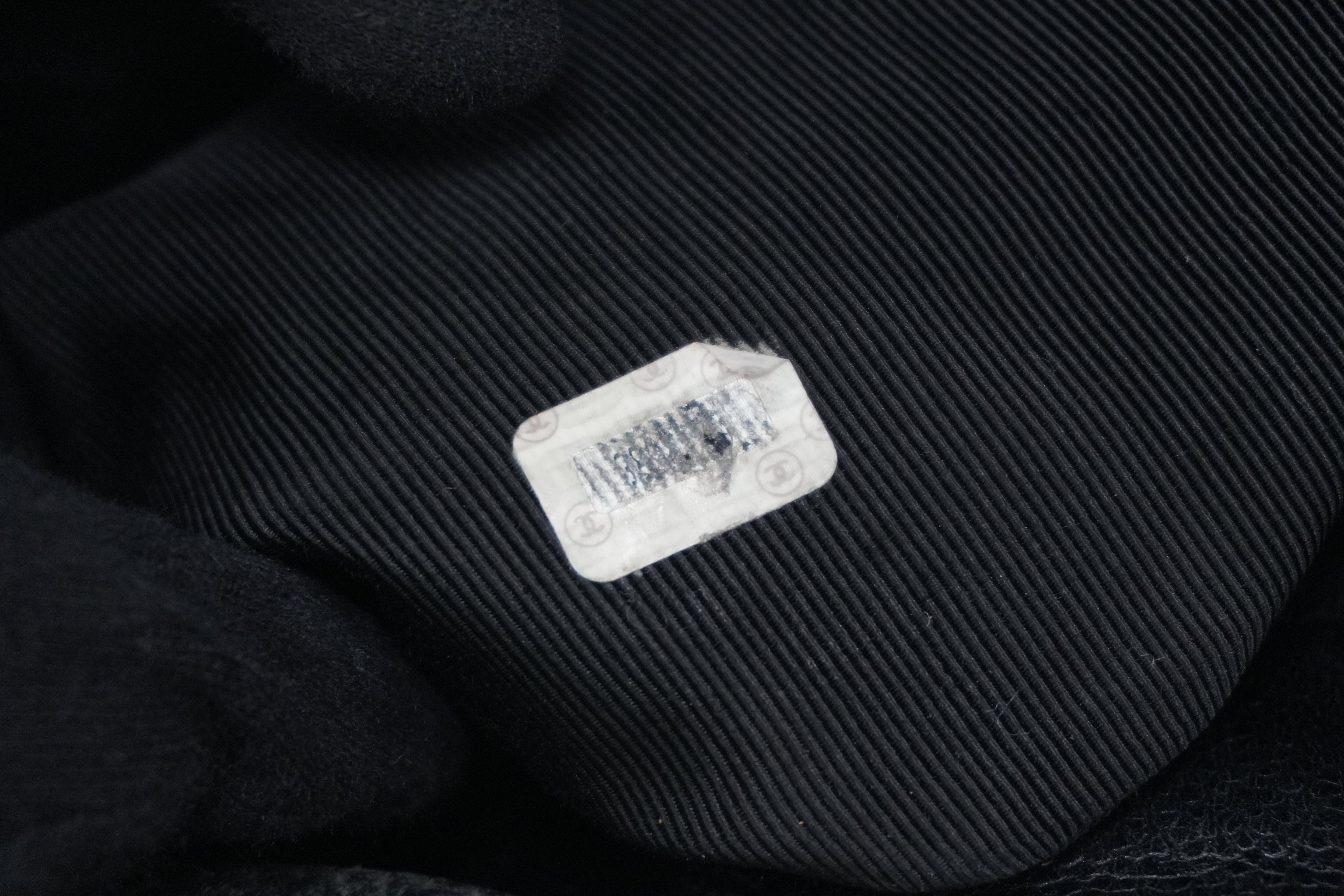 Chanel Caviar Shoulder Bucket Bag Black Used