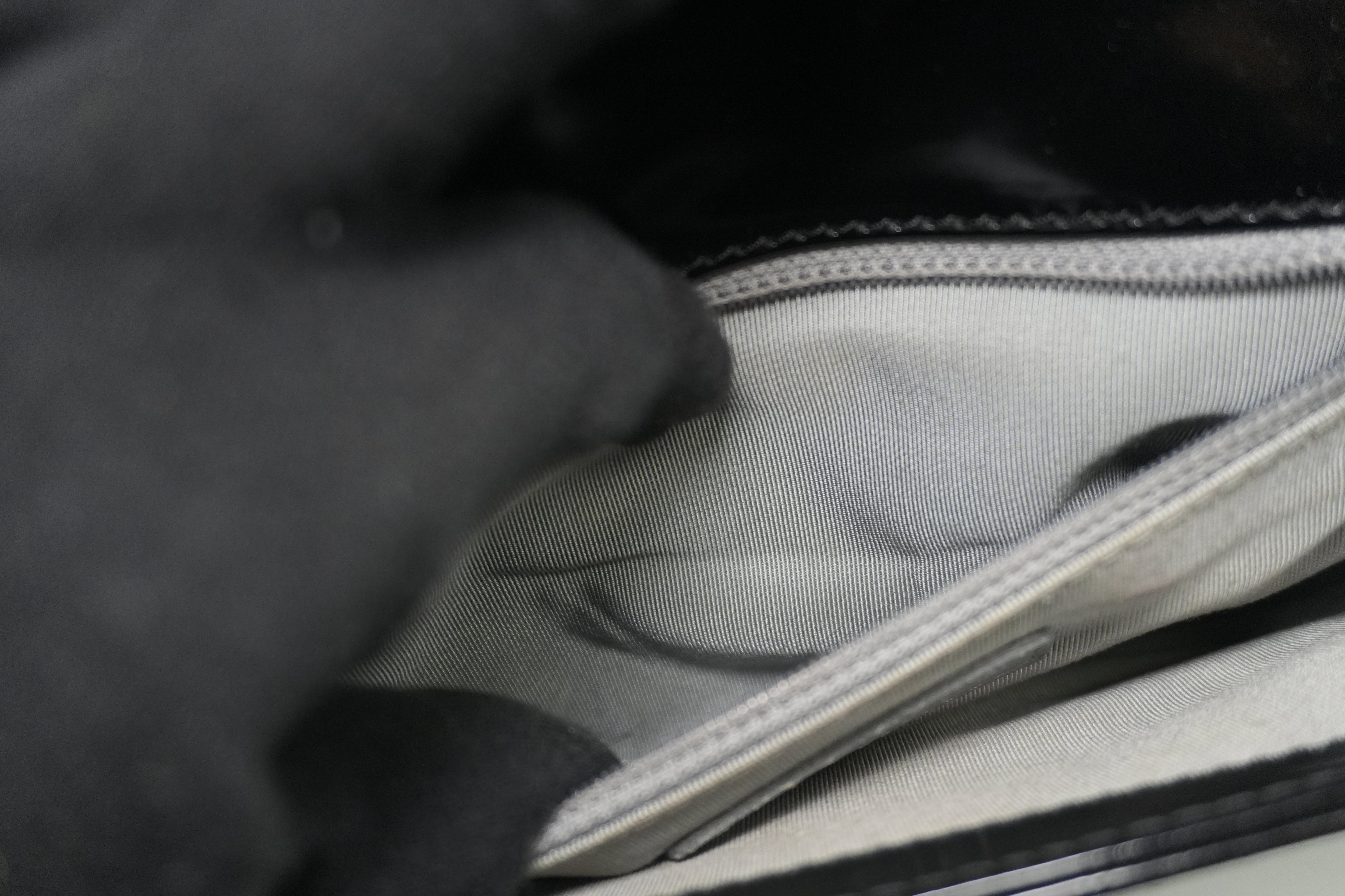 Chanel Shiny Calf Skin Boy Shoulder Bag Black Used