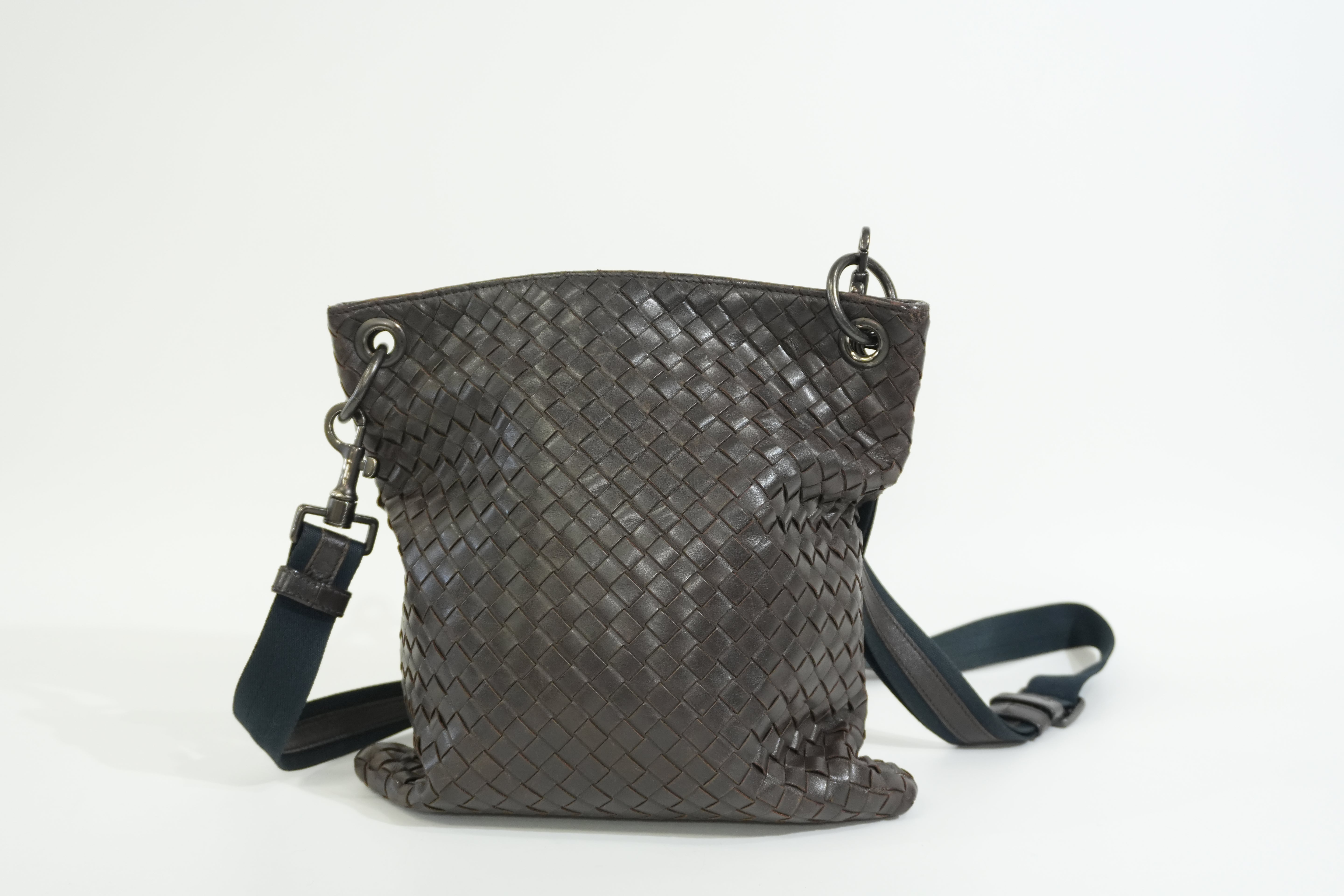 Pre-owned Bottega Crossbody Bag Brown