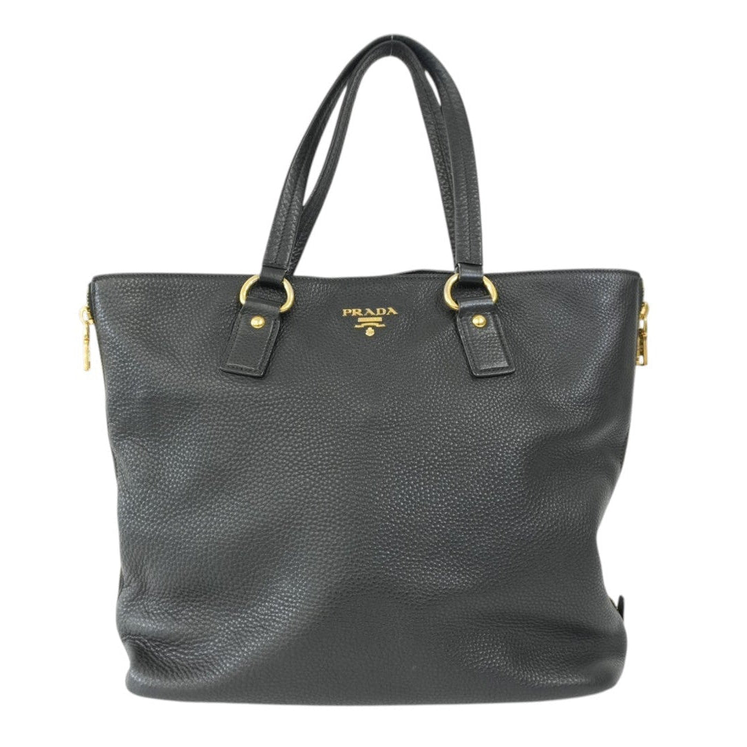 Pre-Owned Prada Daino Tote Bag Black