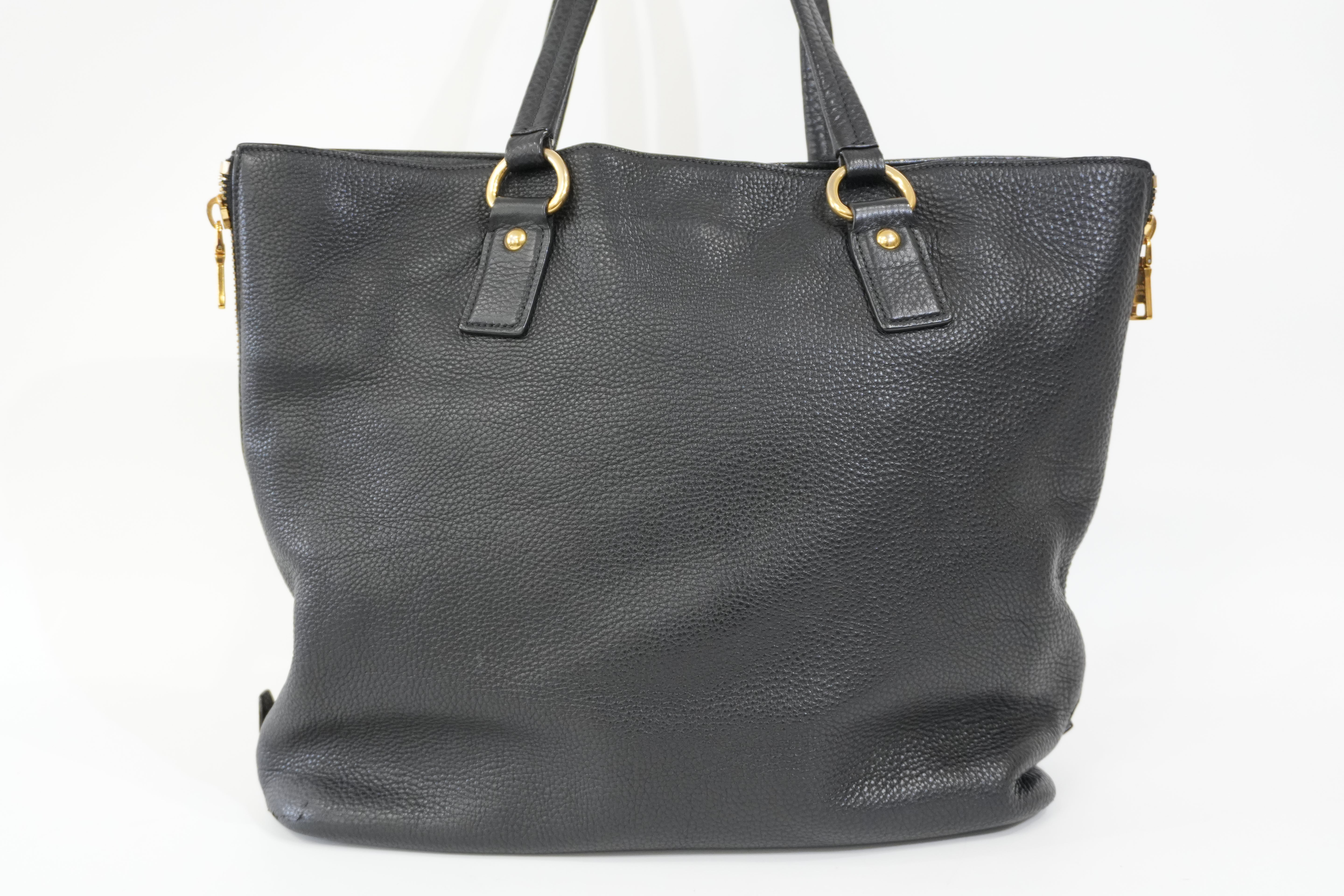Pre-Owned Prada Daino Tote Bag Black