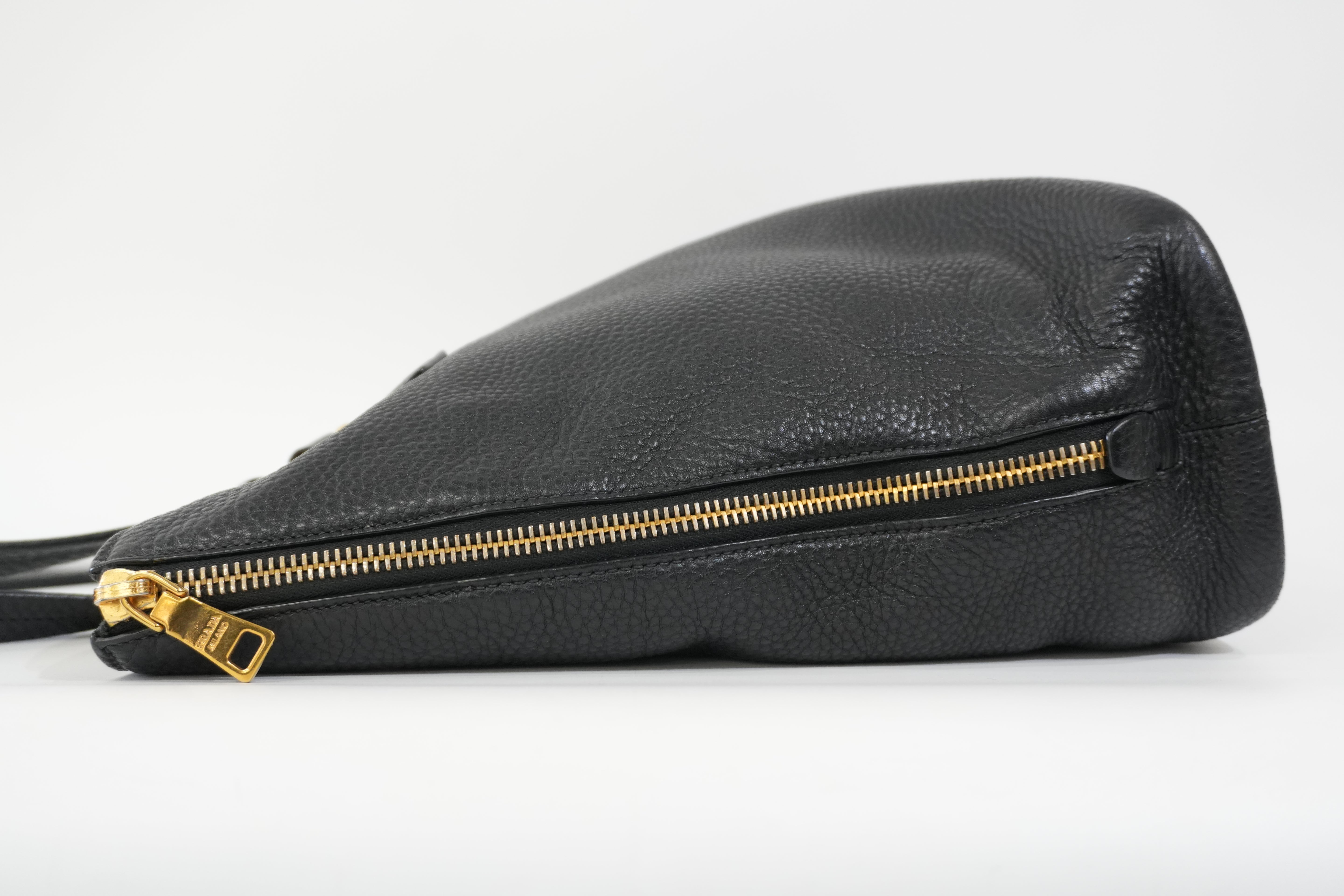 Pre-Owned Prada Daino Tote Bag Black