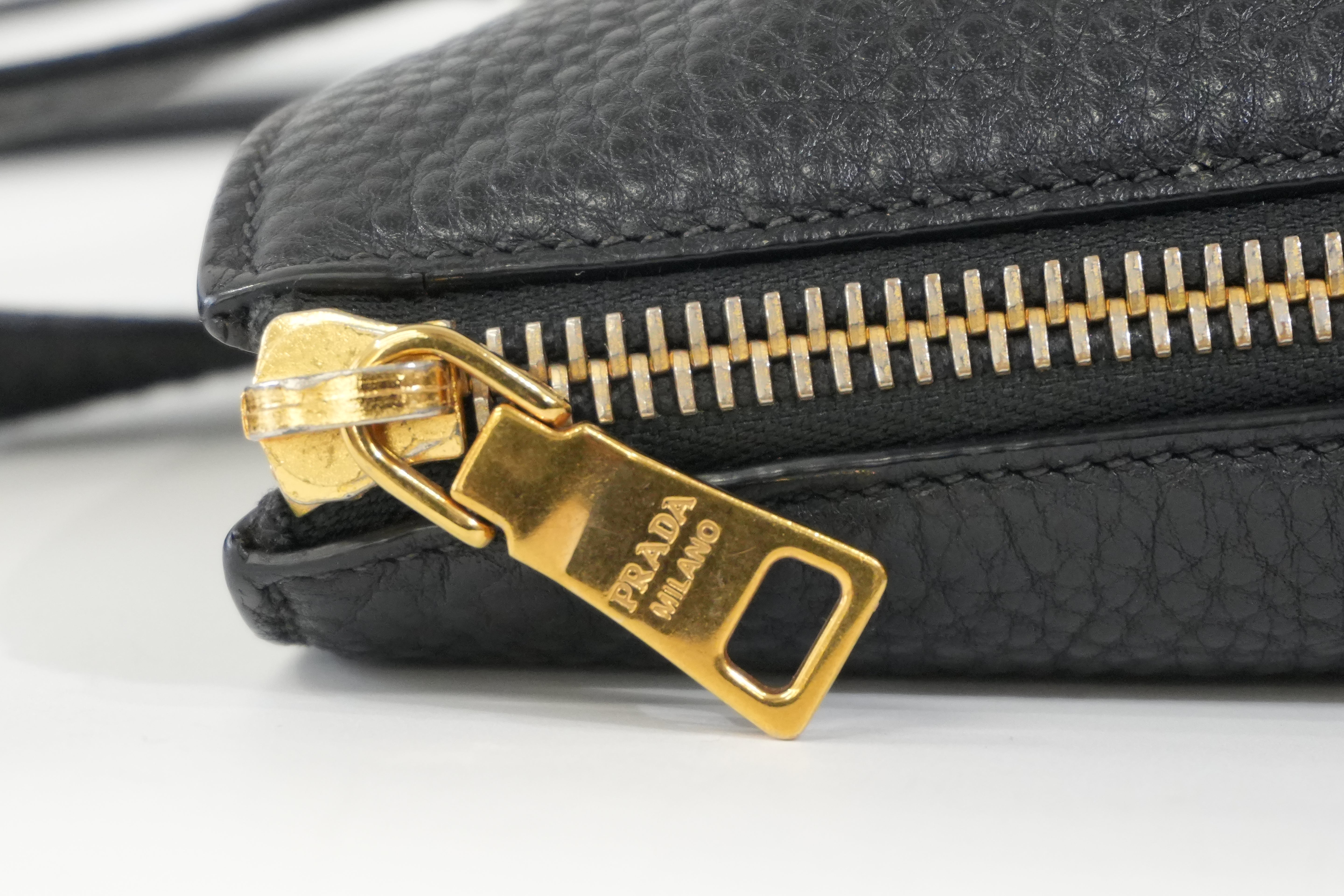 Pre-Owned Prada Daino Tote Bag Black
