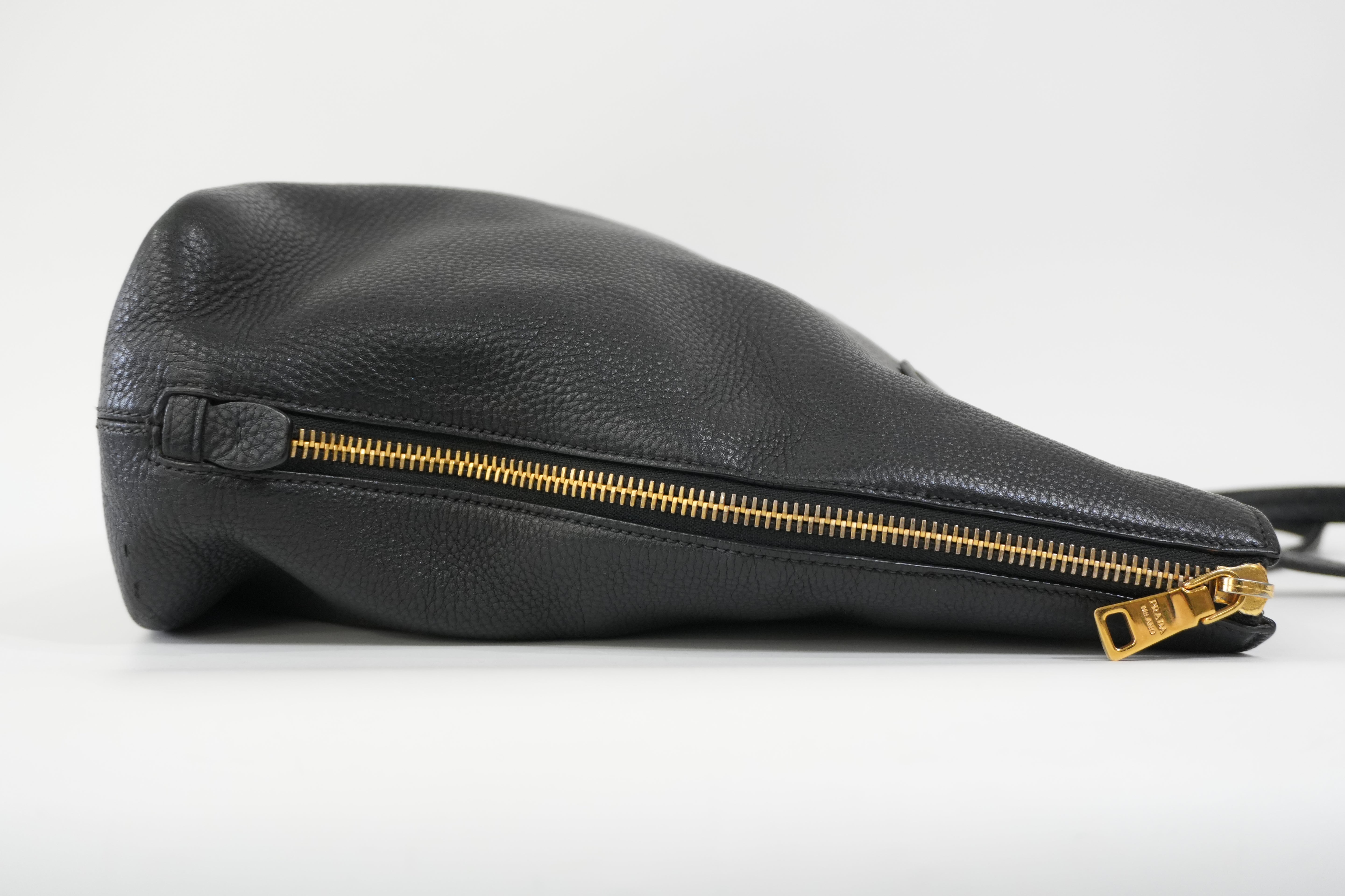 Pre-Owned Prada Daino Tote Bag Black