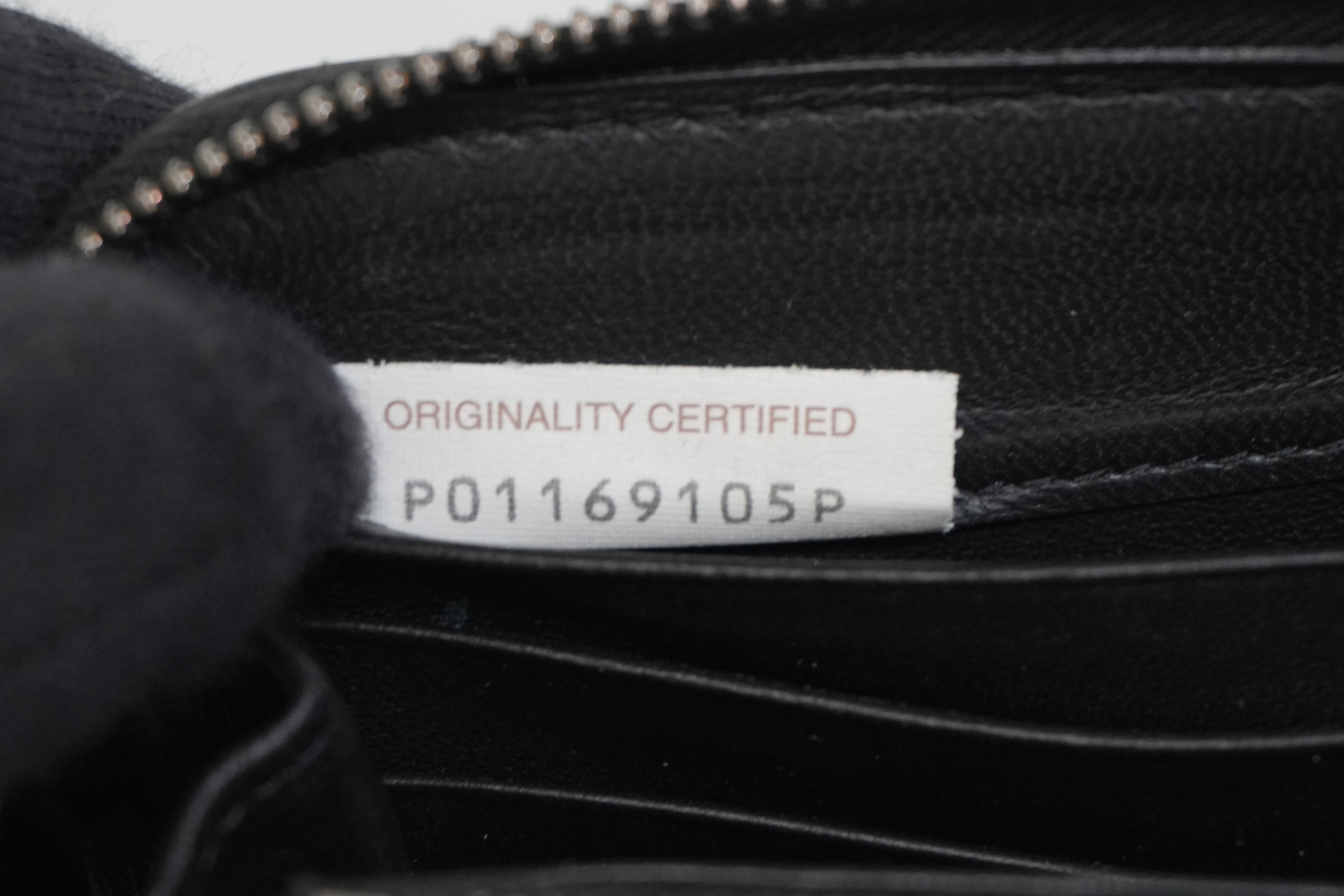 Pre-owned Bottega Zippy Long Wallet Black