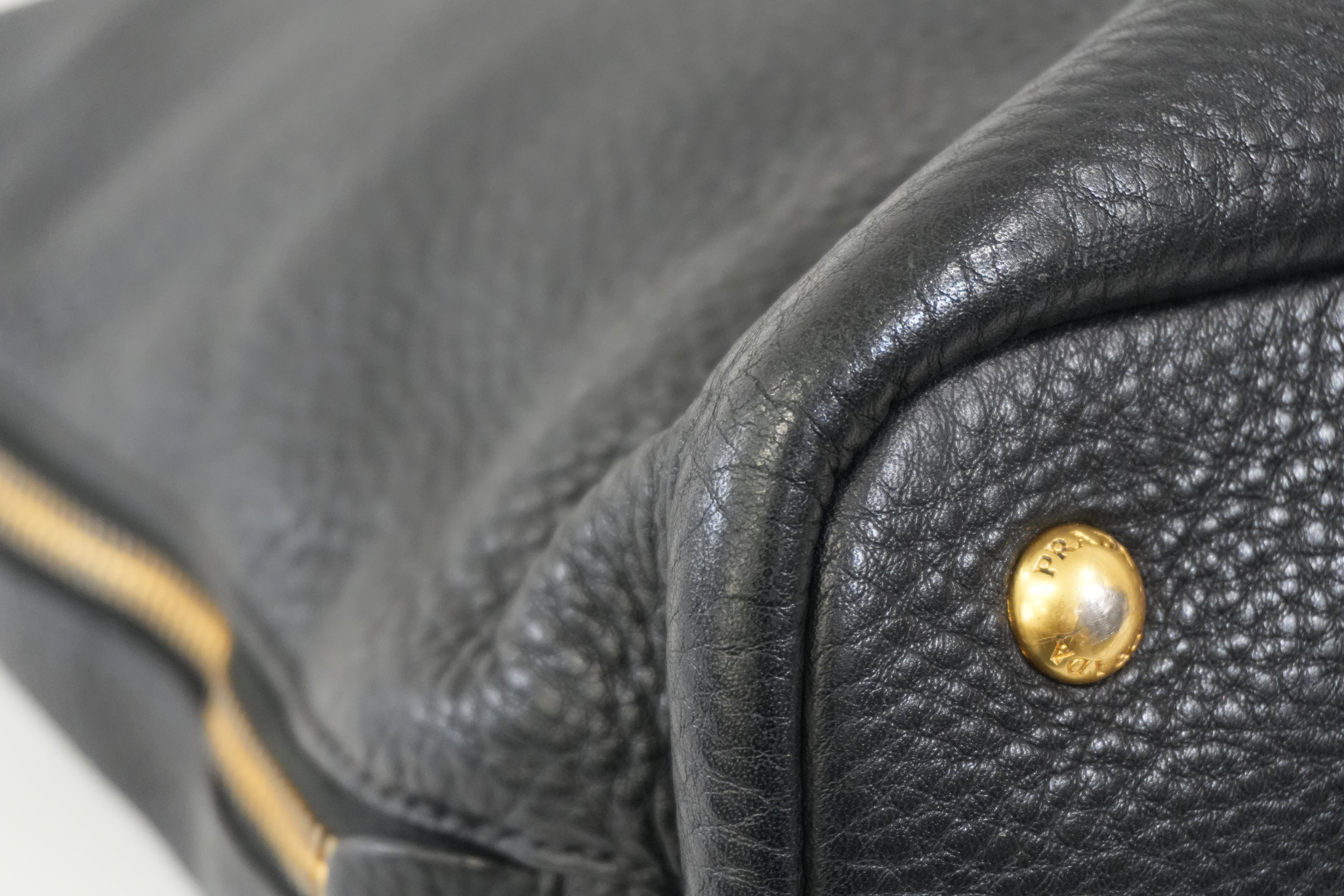Pre-Owned Prada Daino Tote Bag Black