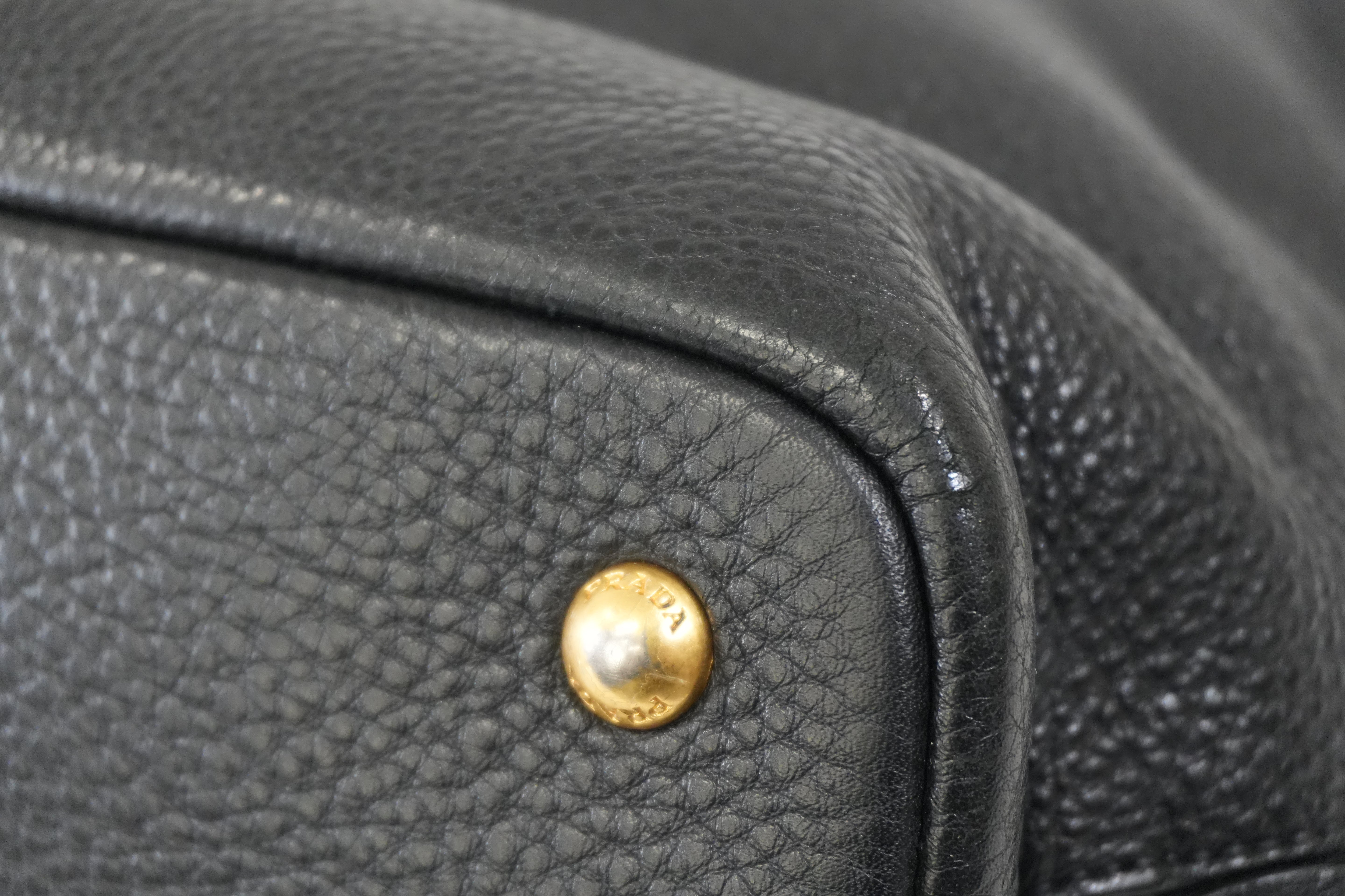 Pre-Owned Prada Daino Tote Bag Black