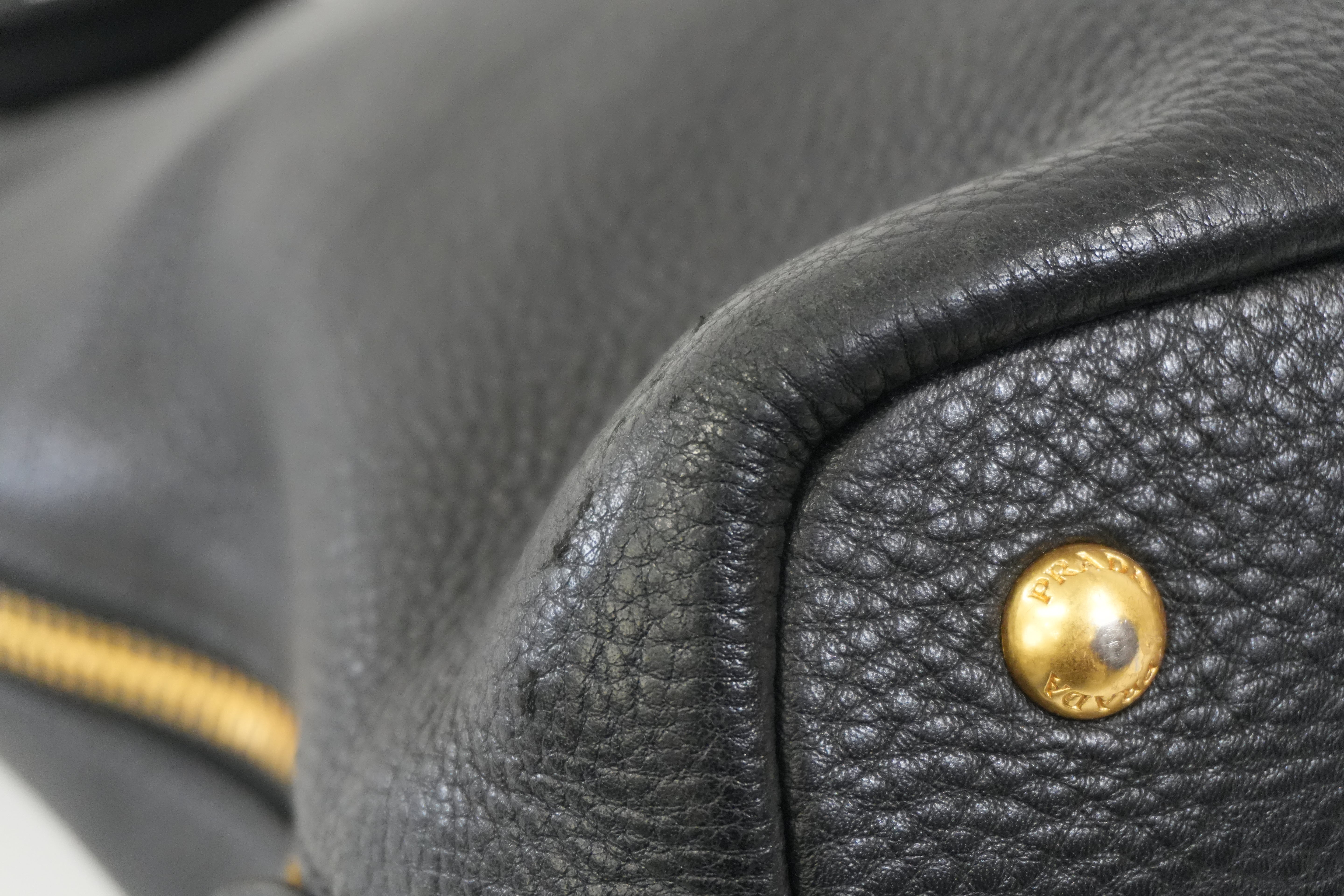 Pre-Owned Prada Daino Tote Bag Black
