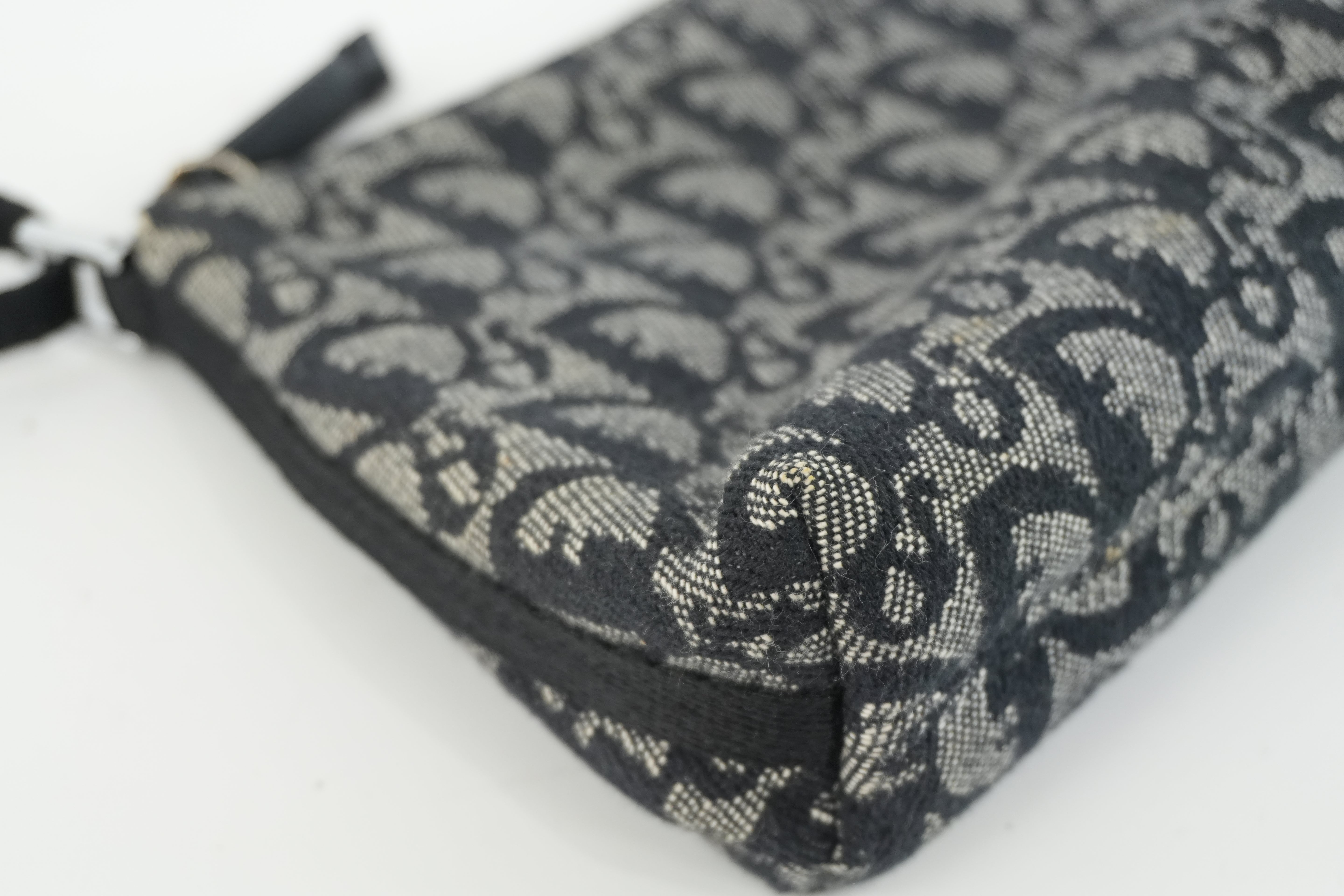 Pre-owned Christian Dior Canvas Trotter Handbag Black