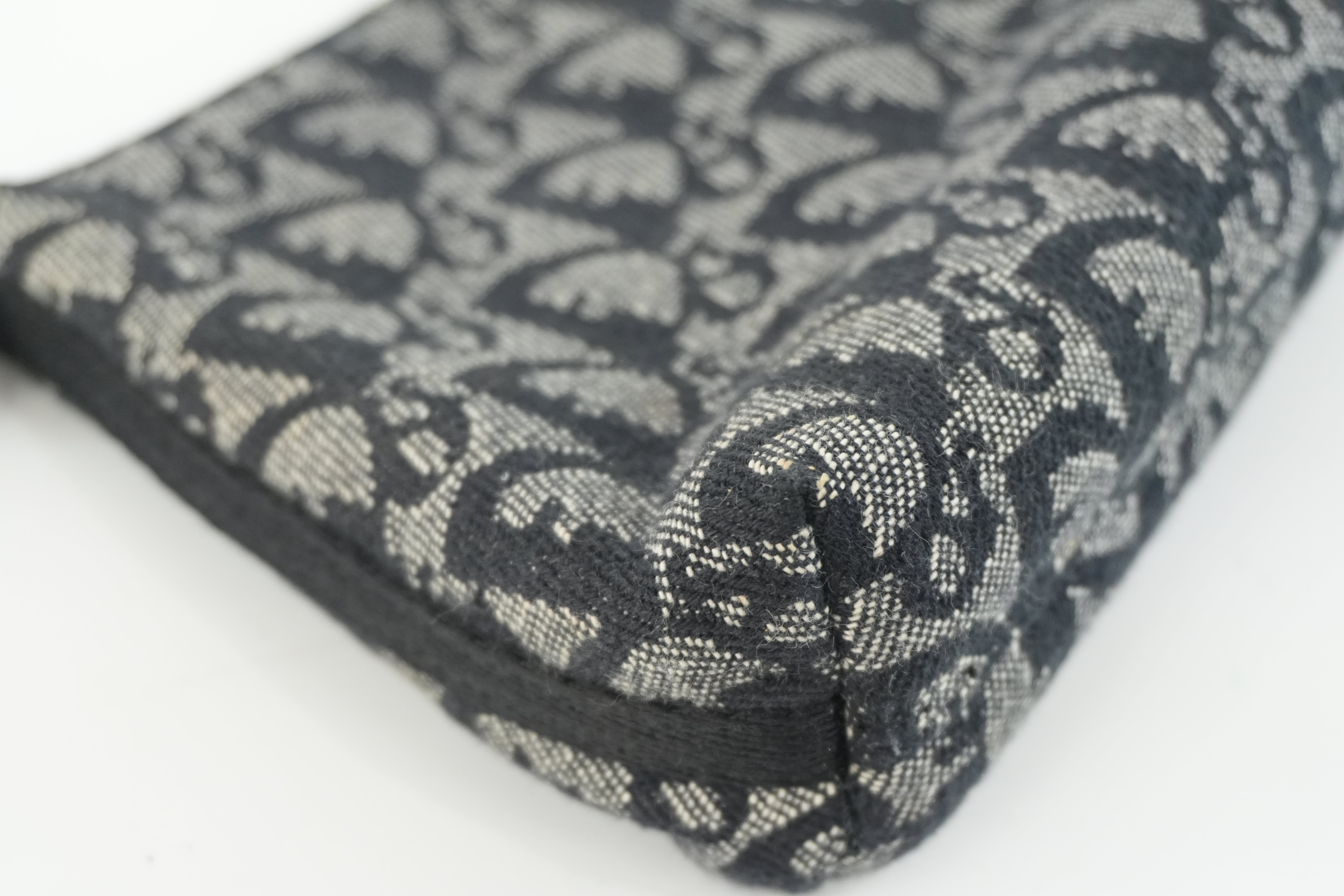 Pre-owned Christian Dior Canvas Trotter Handbag Black