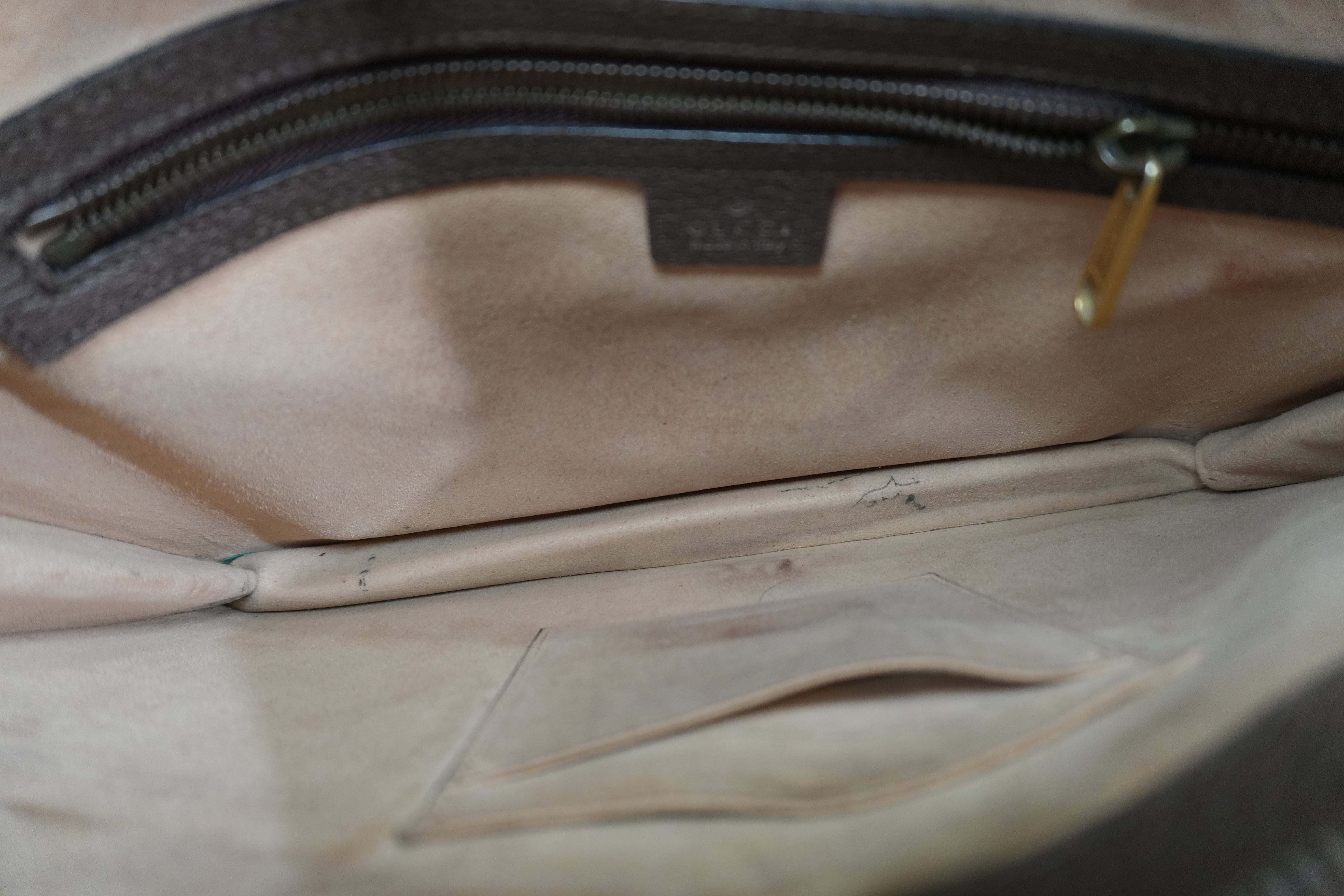 Pre-owned Gucci Ophidia Clutch Bag Brown