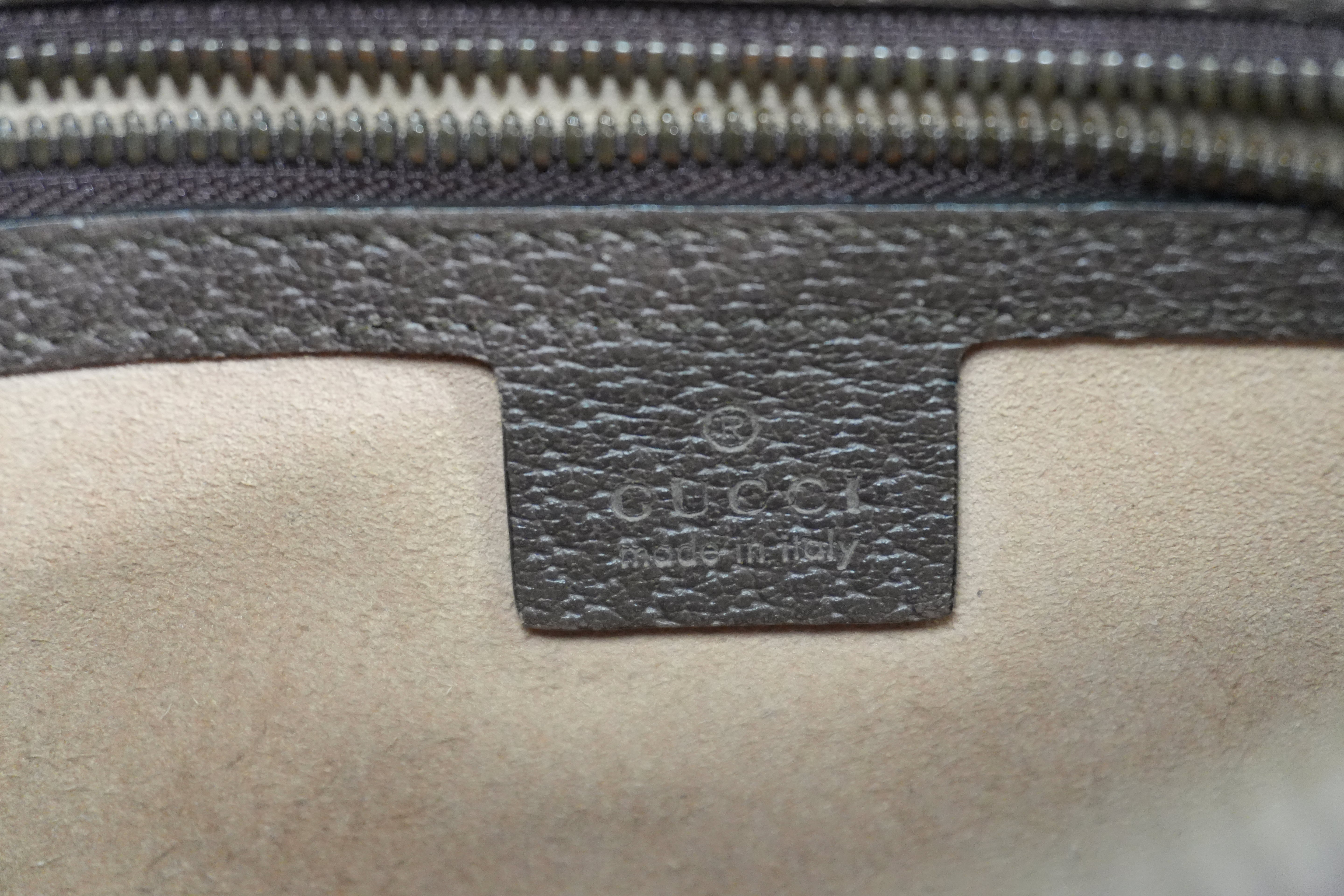 Pre-owned Gucci Ophidia Clutch Bag Brown