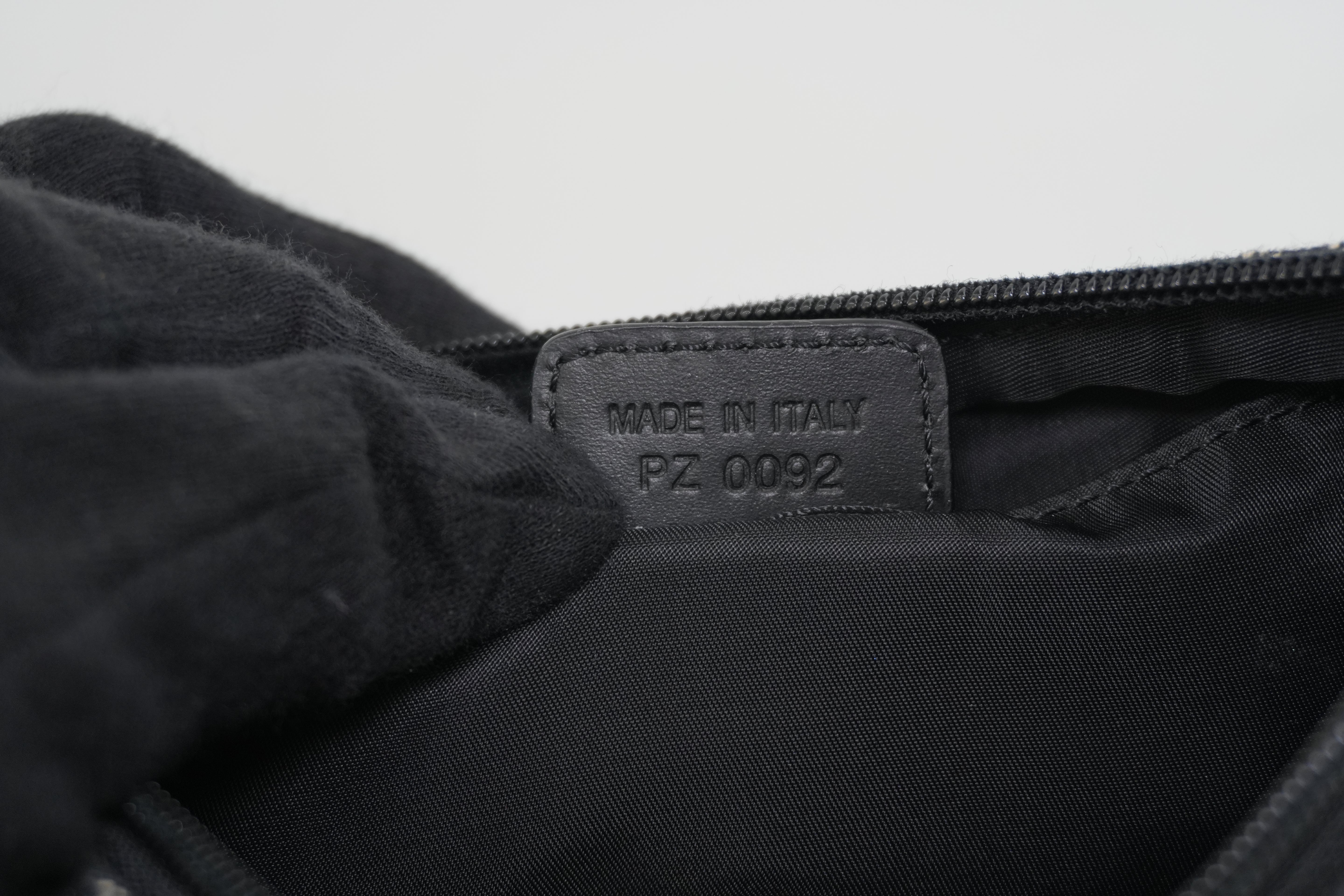 Pre-owned Christian Dior Canvas Trotter Handbag Black