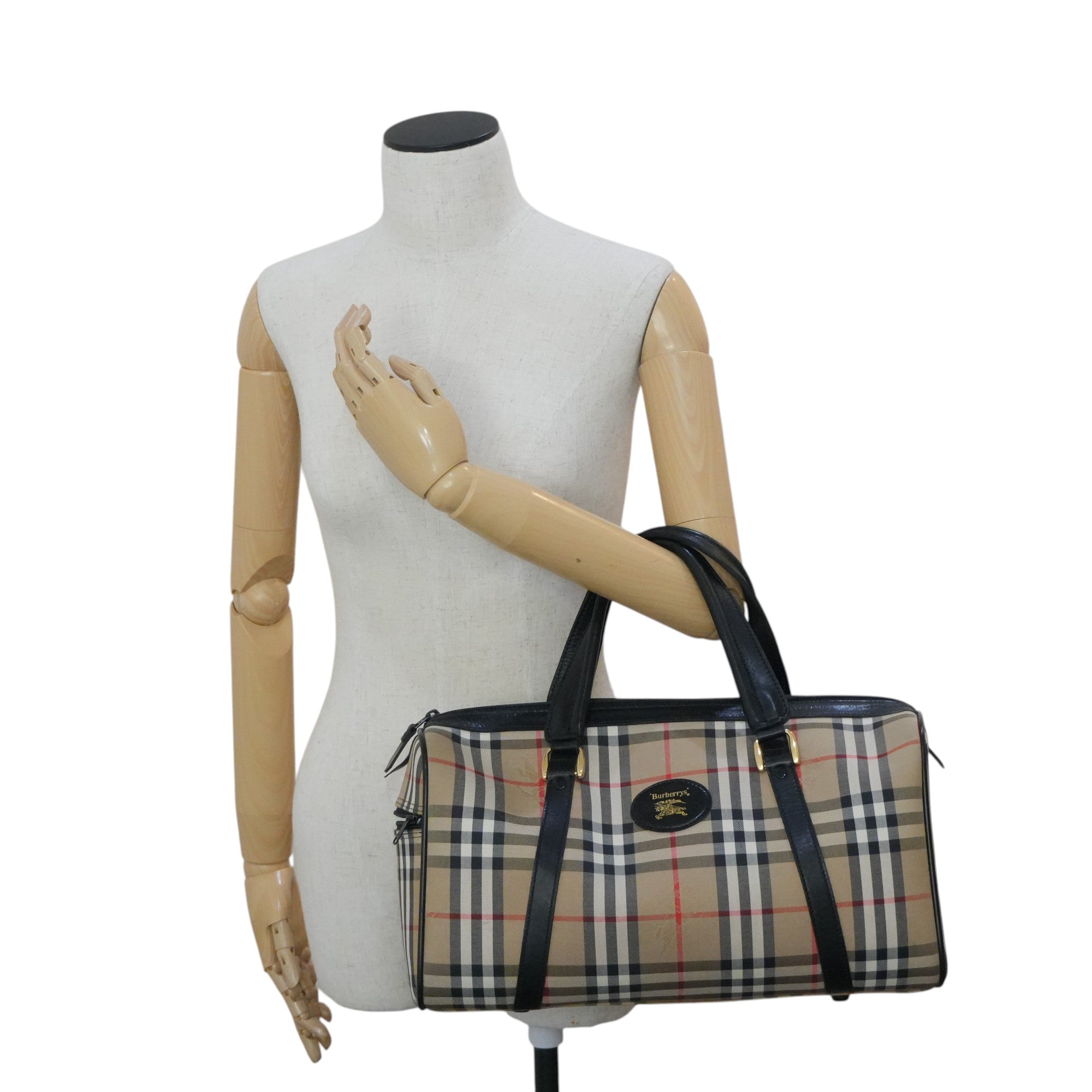Pre-owned Burberry Duffle Travel Bag