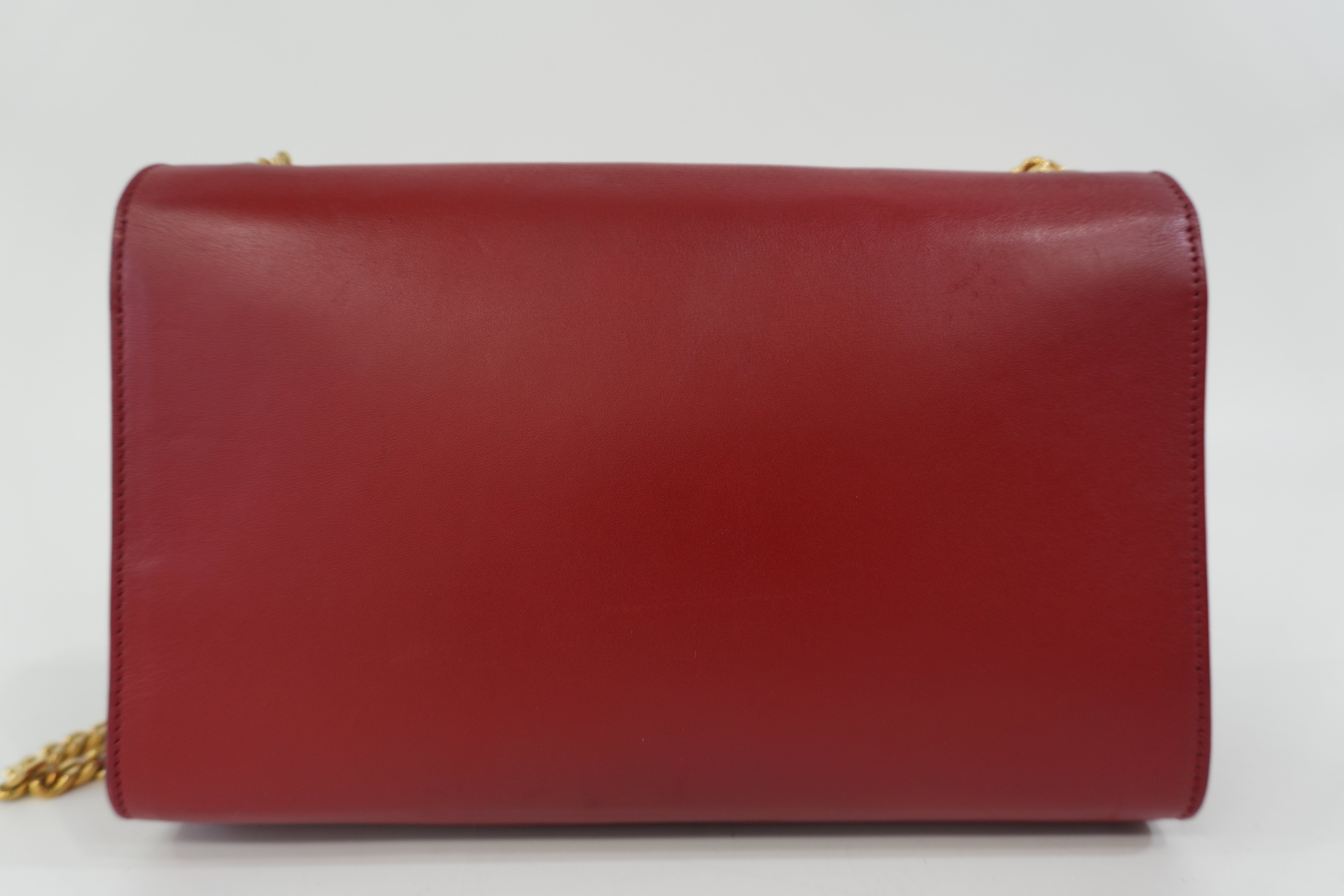 Pre-Owned Yves Saint Laurent Chain Shoulder Bag Red