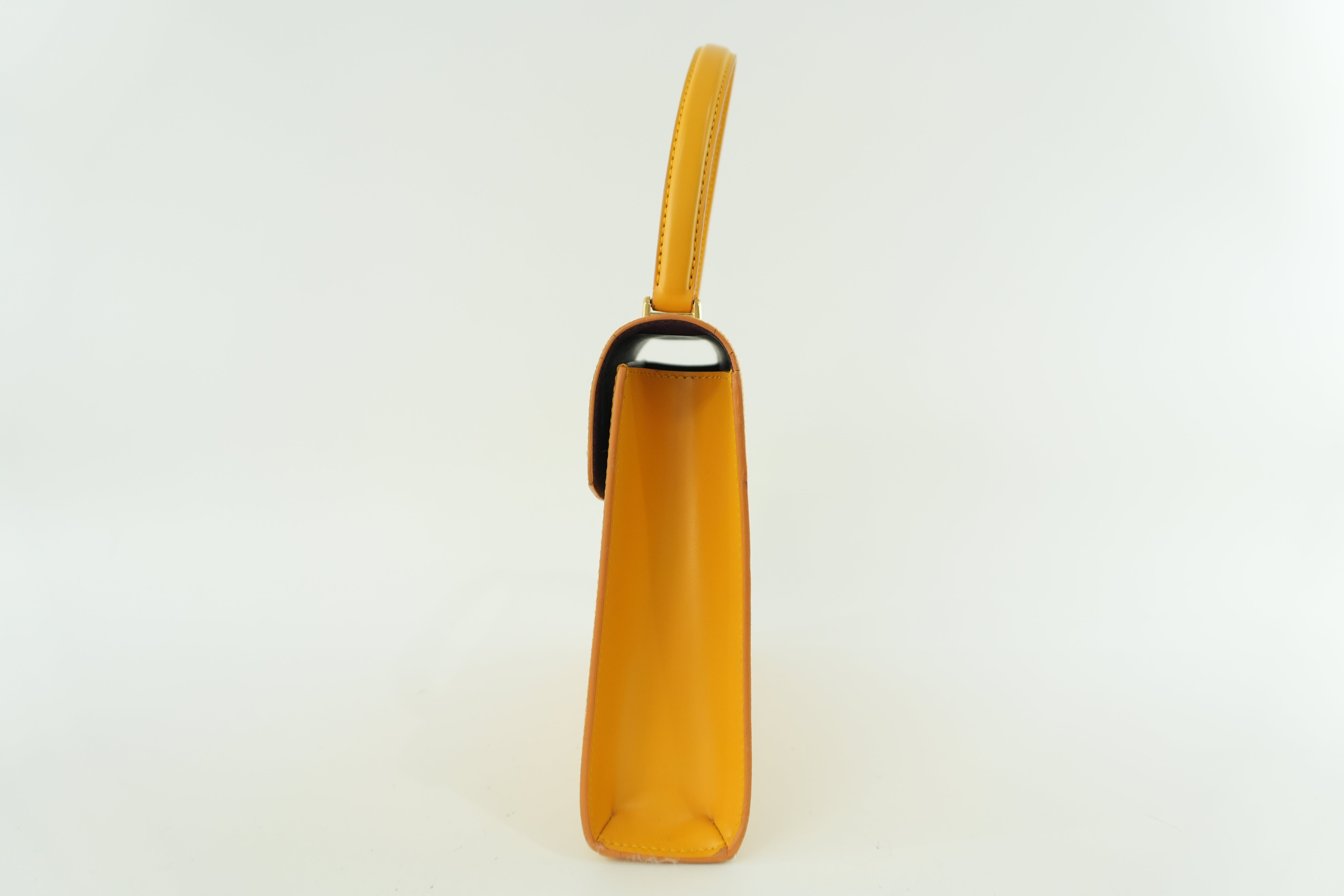 Pre-owned Louis Vuitton Epi Malesherbe Handbag Yellow